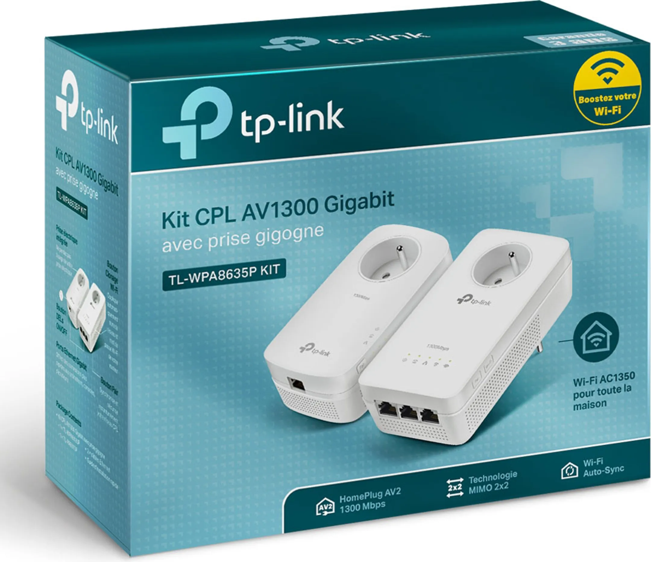 TP Link AV1300 Gigabit Powerline ac Wi-Fi Kit image
