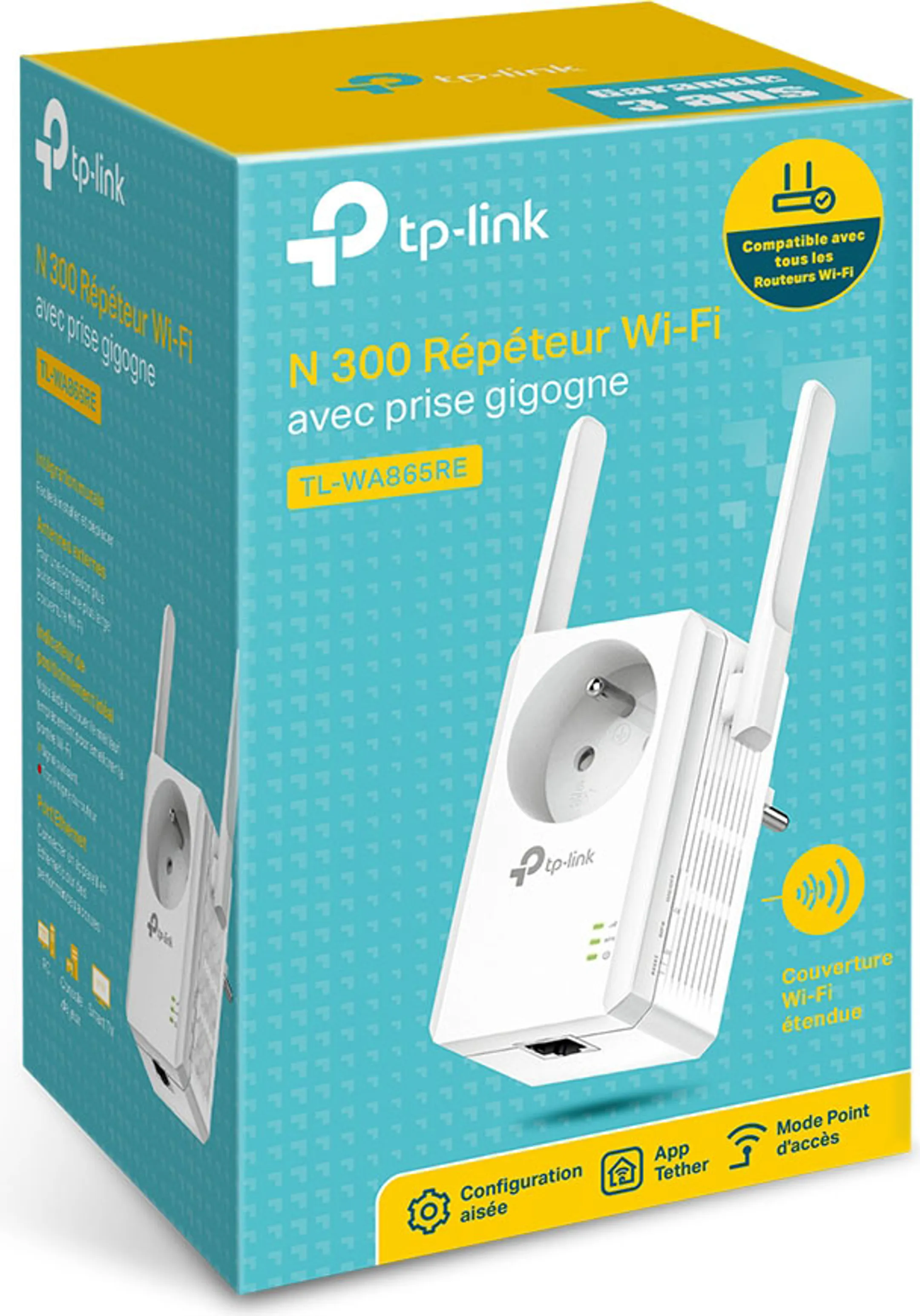 TP Link Wi-Fi versterker 300 Mbps - TL-WA865RE image