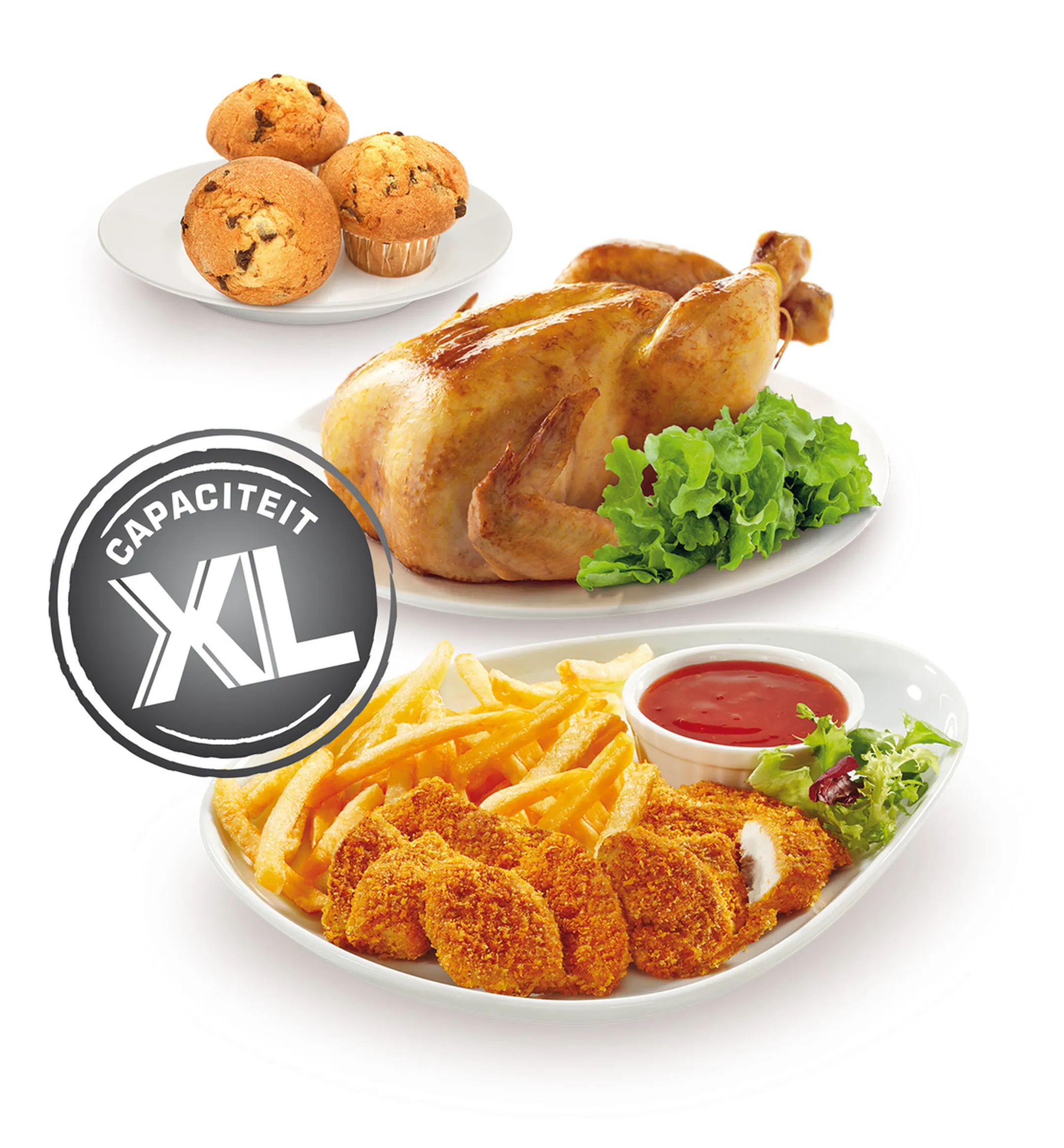 Moulinex Airfryer Easy Fry Classic + Inox EZ201D10 image
