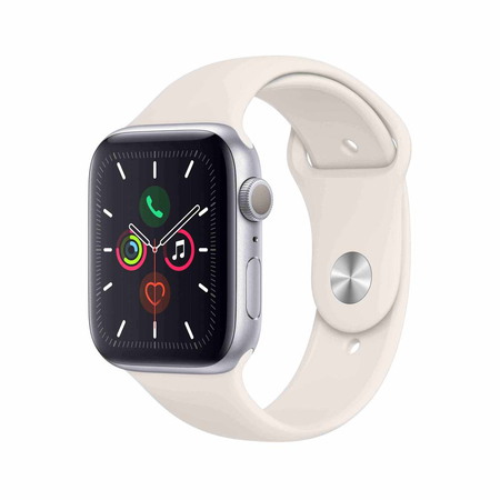 Apple Watch Series 5 - Aluminium Silver/White 44mm | Krëfel – de beste  prijzen, service inbegrepen