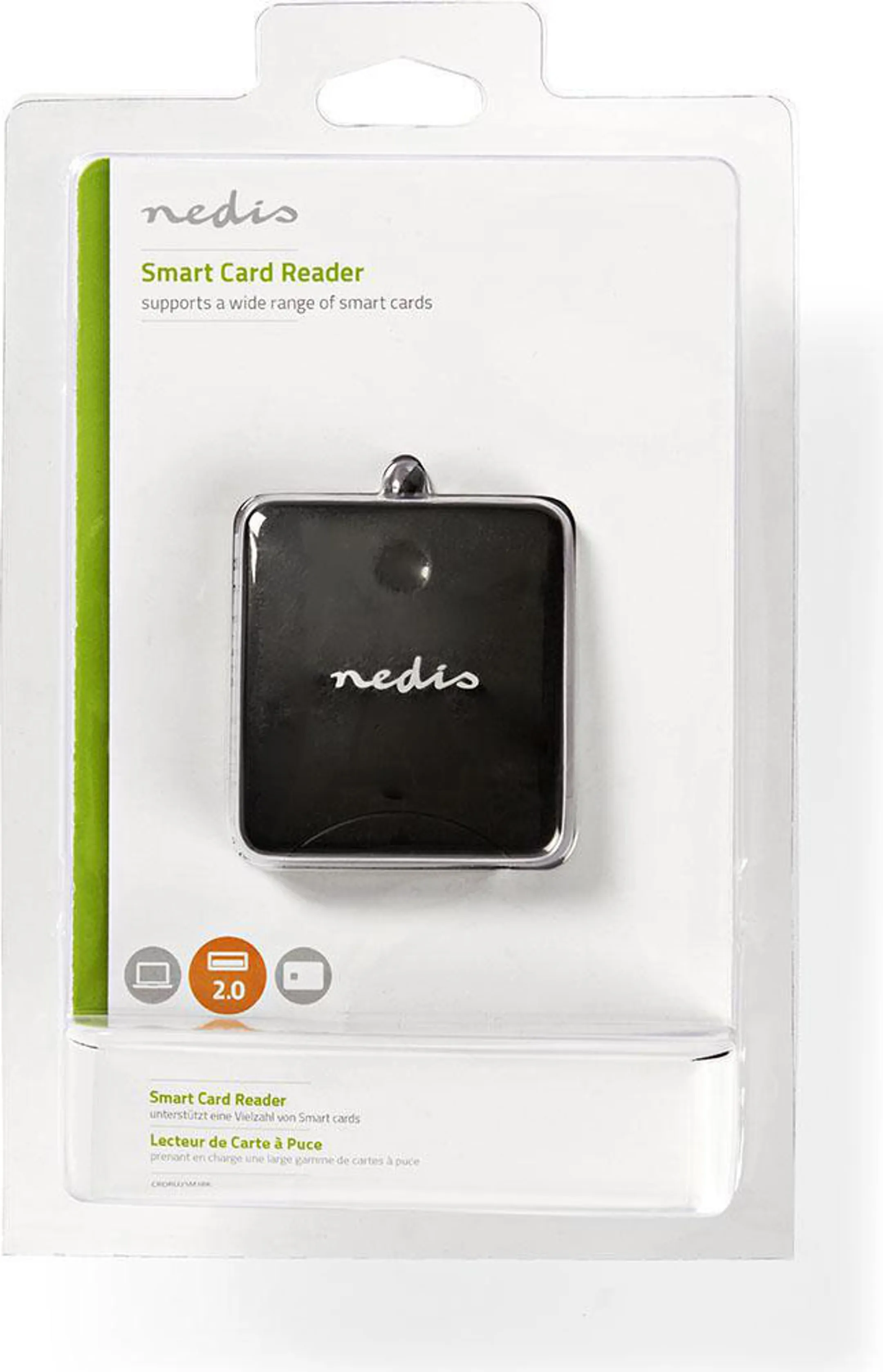 Nedis Lecteur de carte Smart Card - CRDRU2SM1BK image