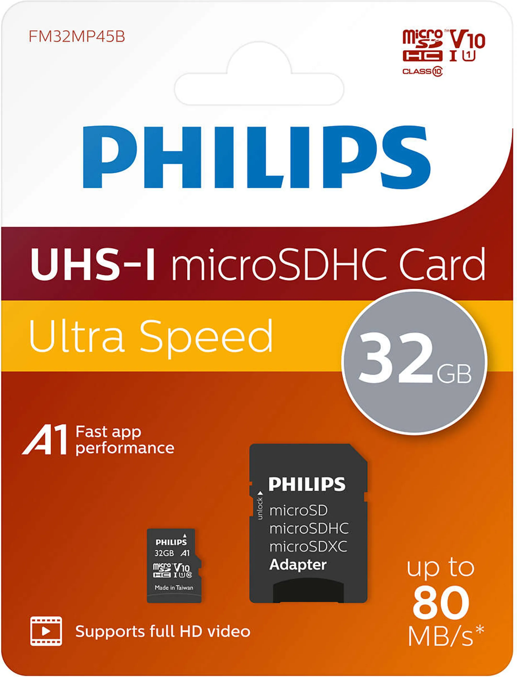 Philips Micro SDHC-kaart FM32MP45B - 32 GB image