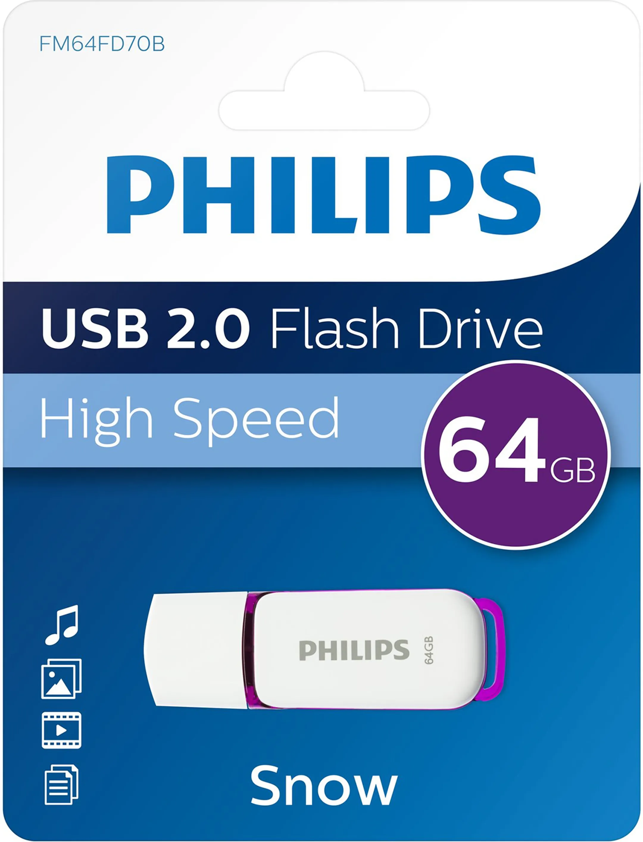 Philips Snow USB 2.0 FM64FD70B/10 - 64 GB image