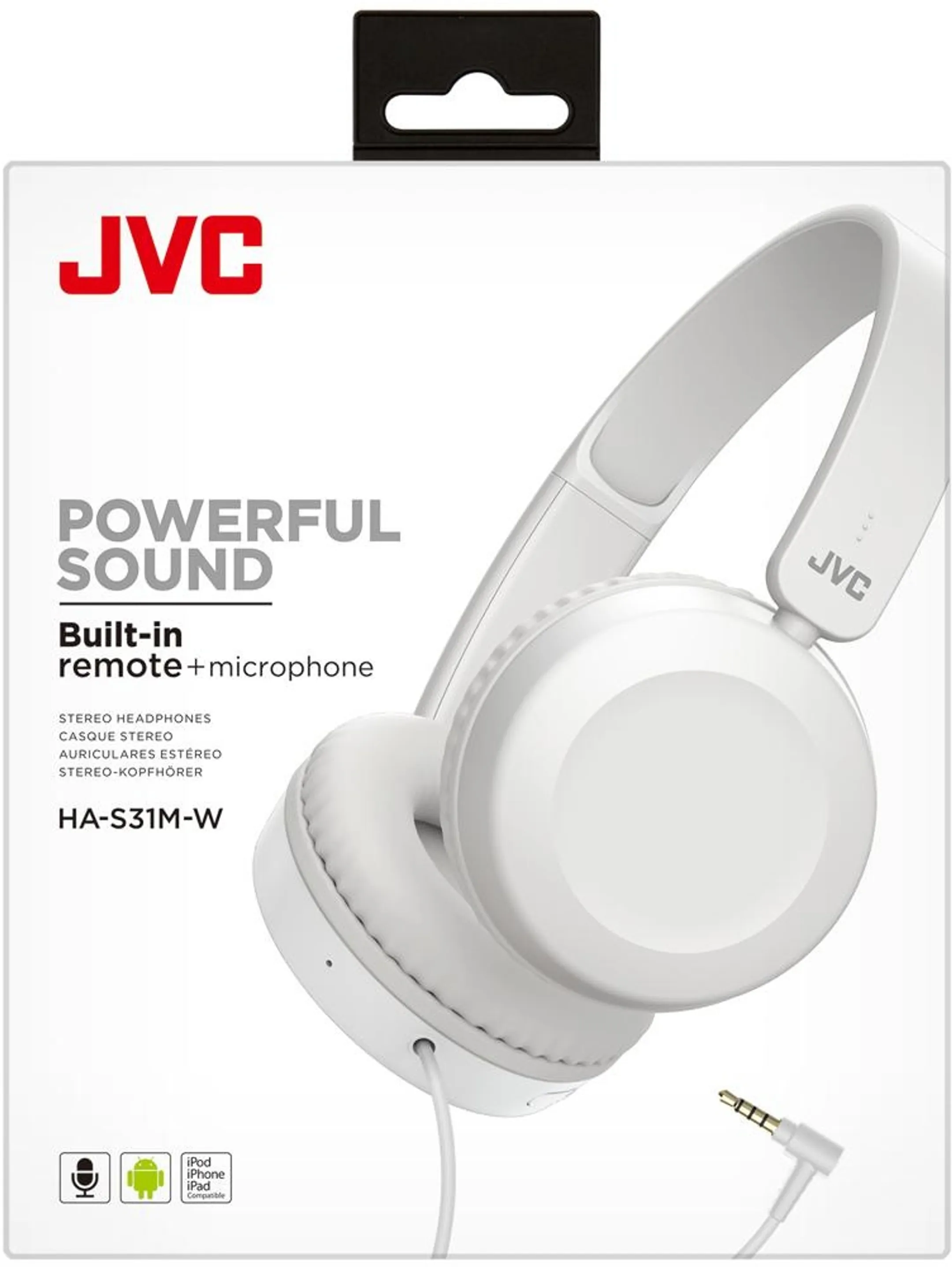 JVC Casque HA-S31M - Blanc image
