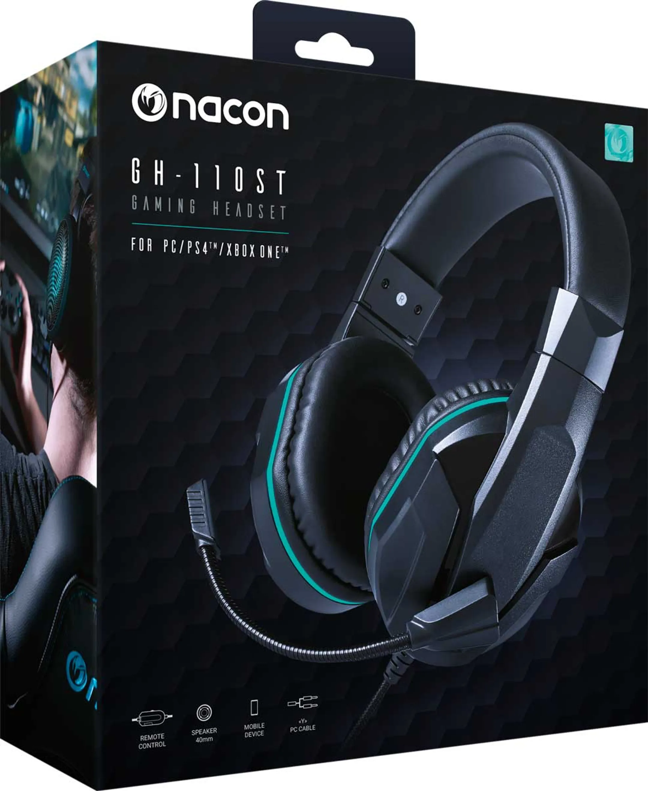 Nacon GH-110 gaming headset - Zwart image