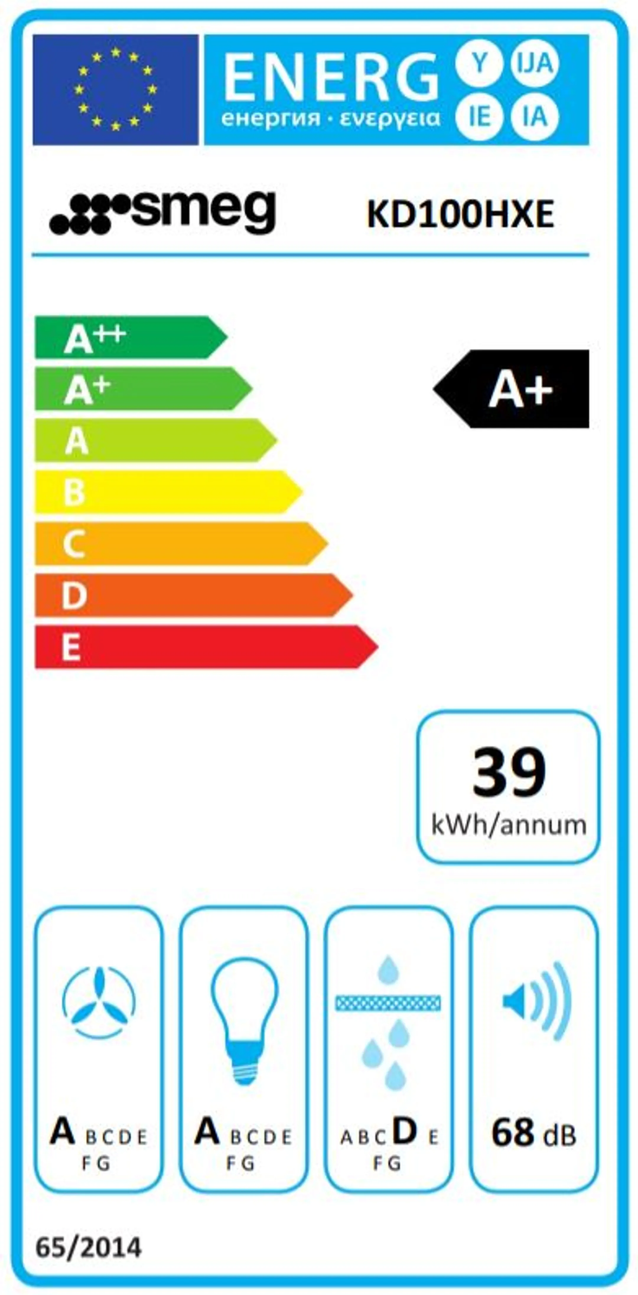 Smeg Hotte décorative KD100HXE image