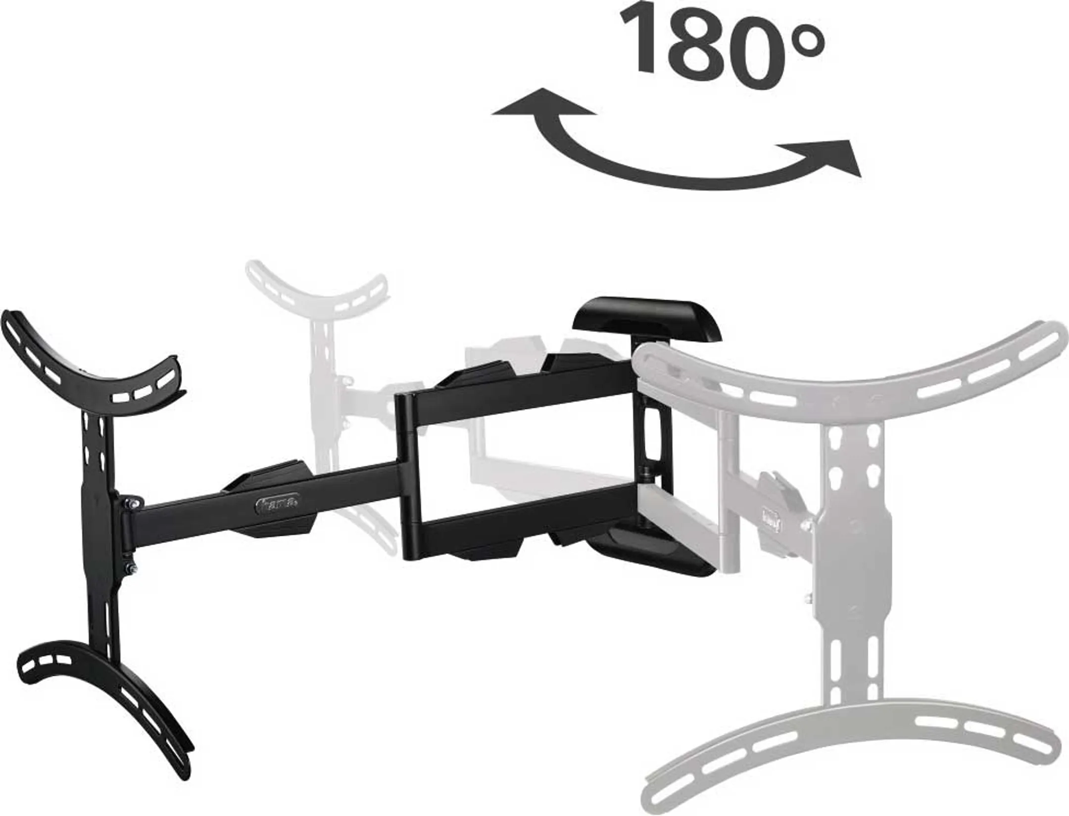 Hama TV-muurbeugel FullMotion 32"- 65" - Zwart image