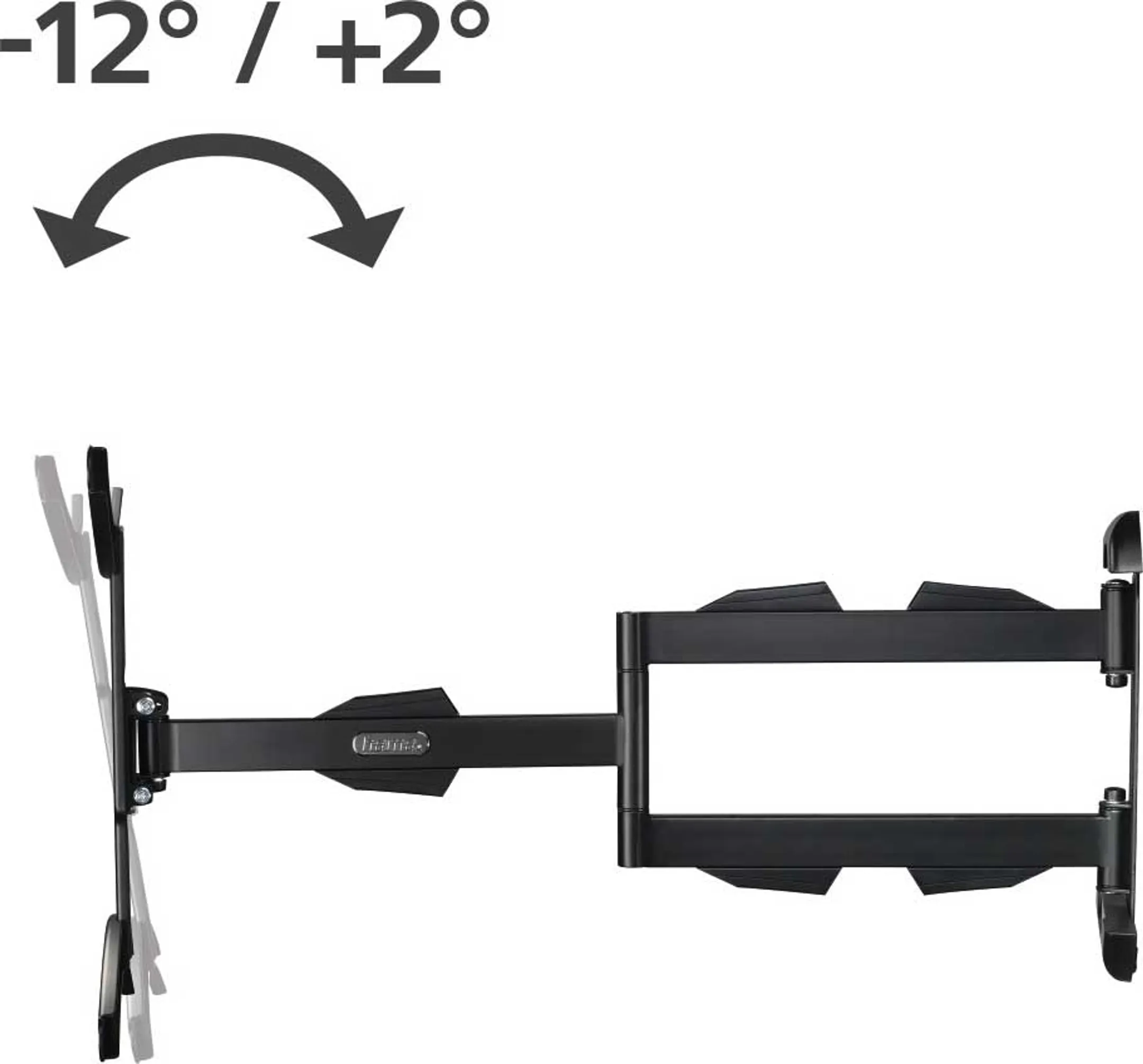 Hama TV-muurbeugel FullMotion 32"- 65" - Zwart image