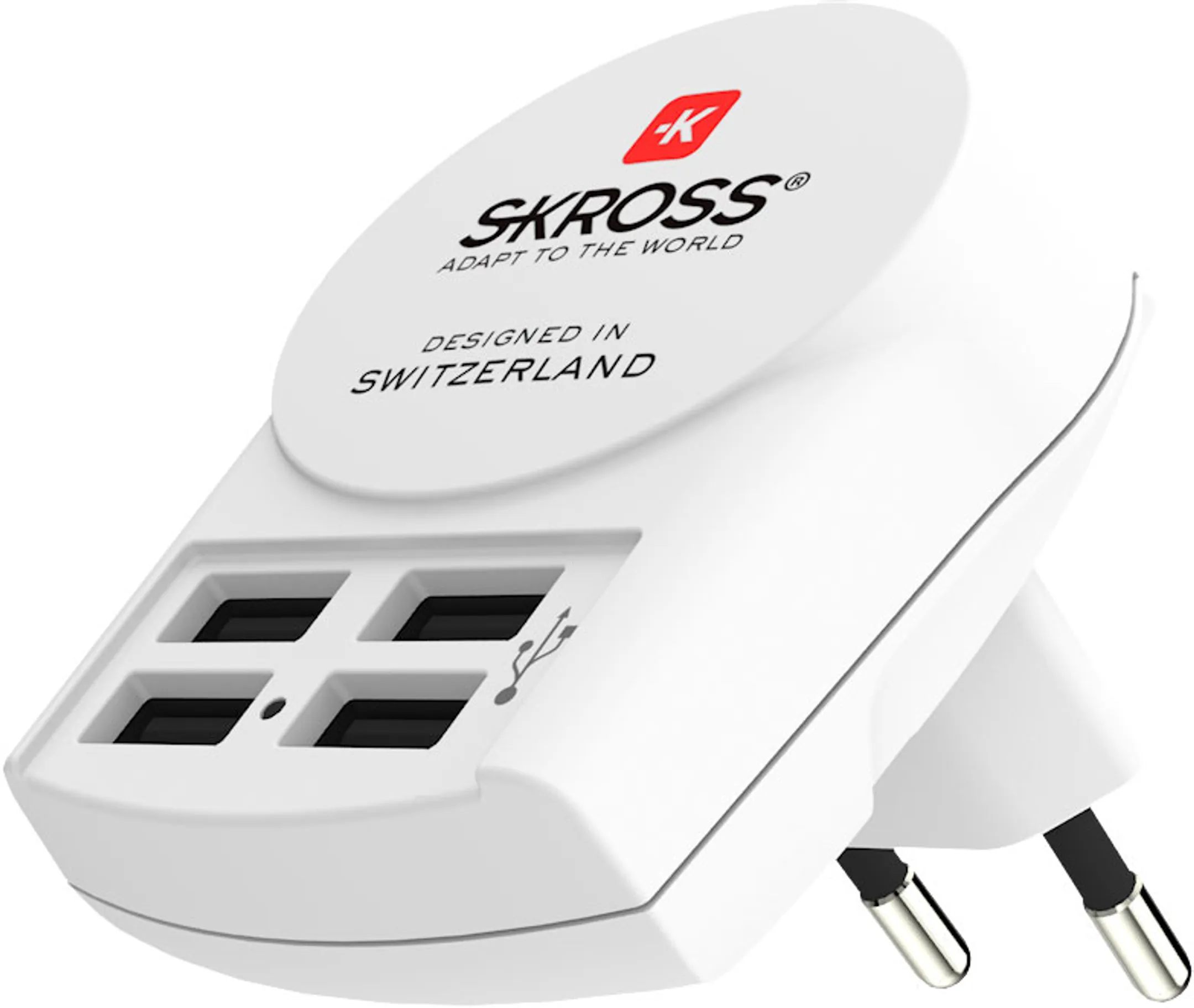 Euro USB-lader - 4 poorten