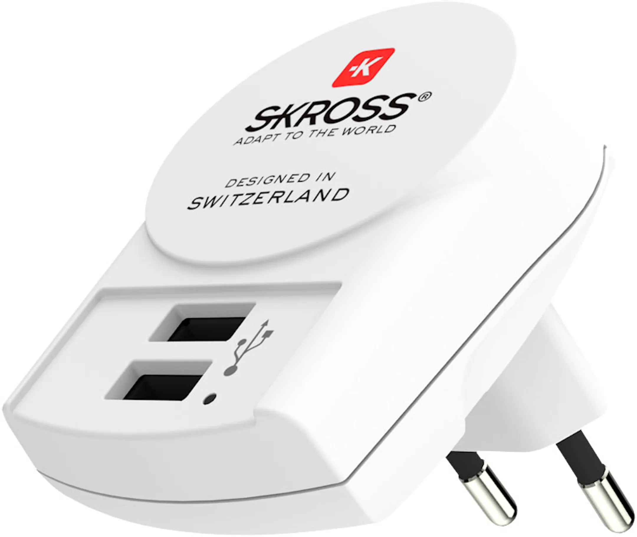 Euro USB-lader - 2 poorten