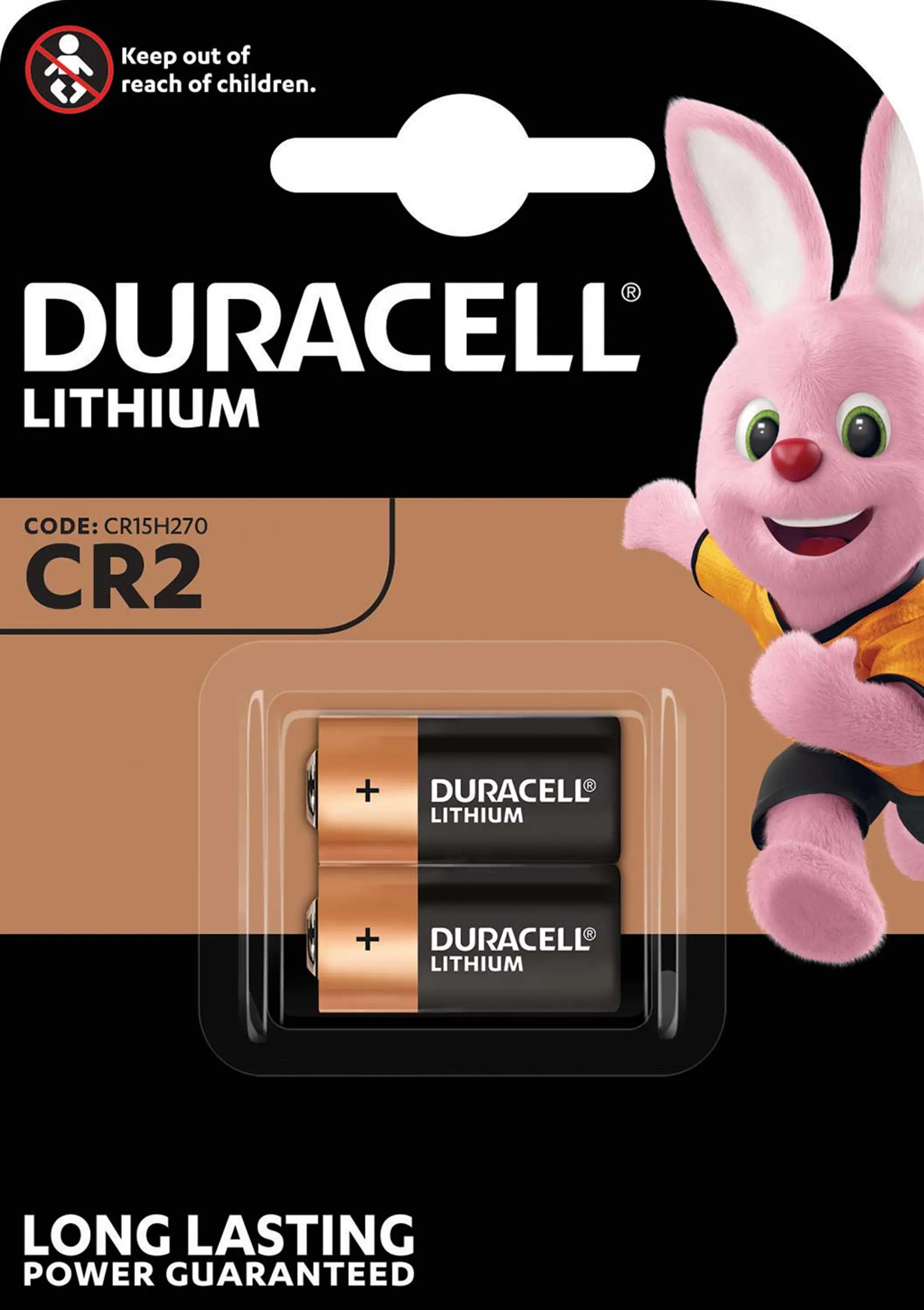 Piles lithium haute performance CR2 - 2 pièces