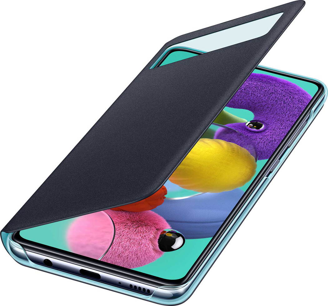 Samsung S View cover voor Galaxy A51 Zwart Krëfel de beste