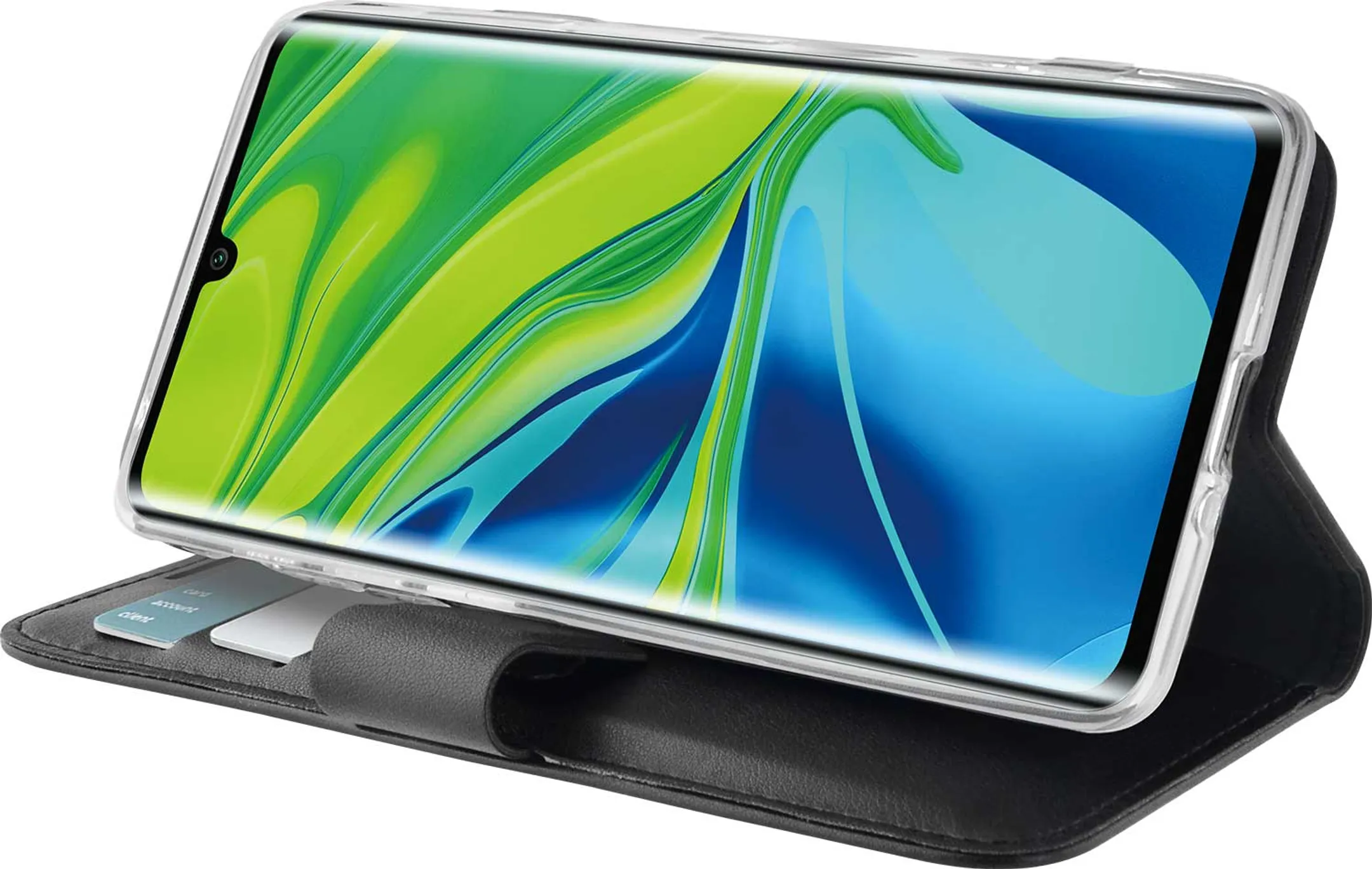 Azuri Étui portefeuille pour Mi Note 10 (Pro) - Noir image