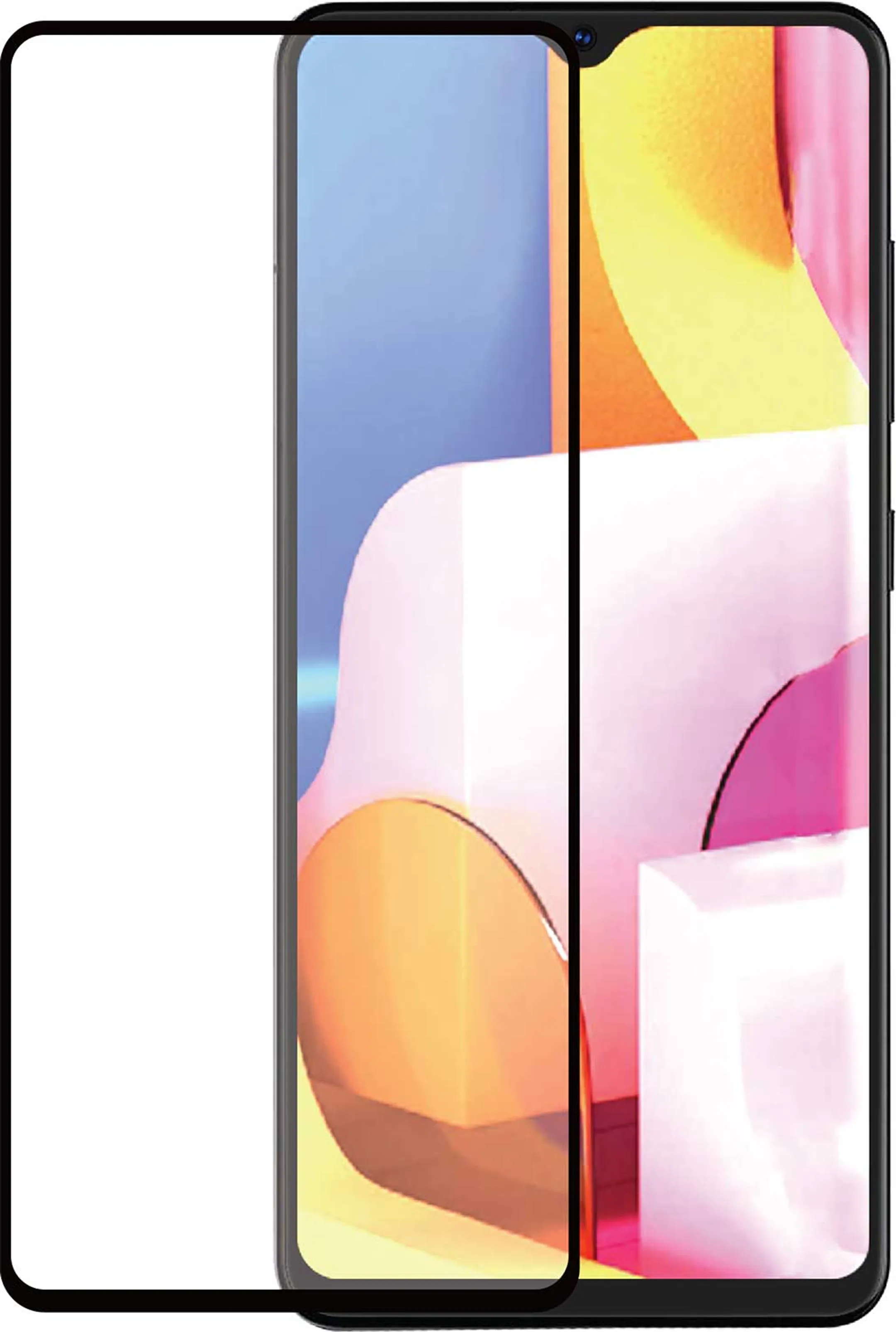 Tempered Glass flat RINOX ARMOR voor Galaxy A71 - Zwart
