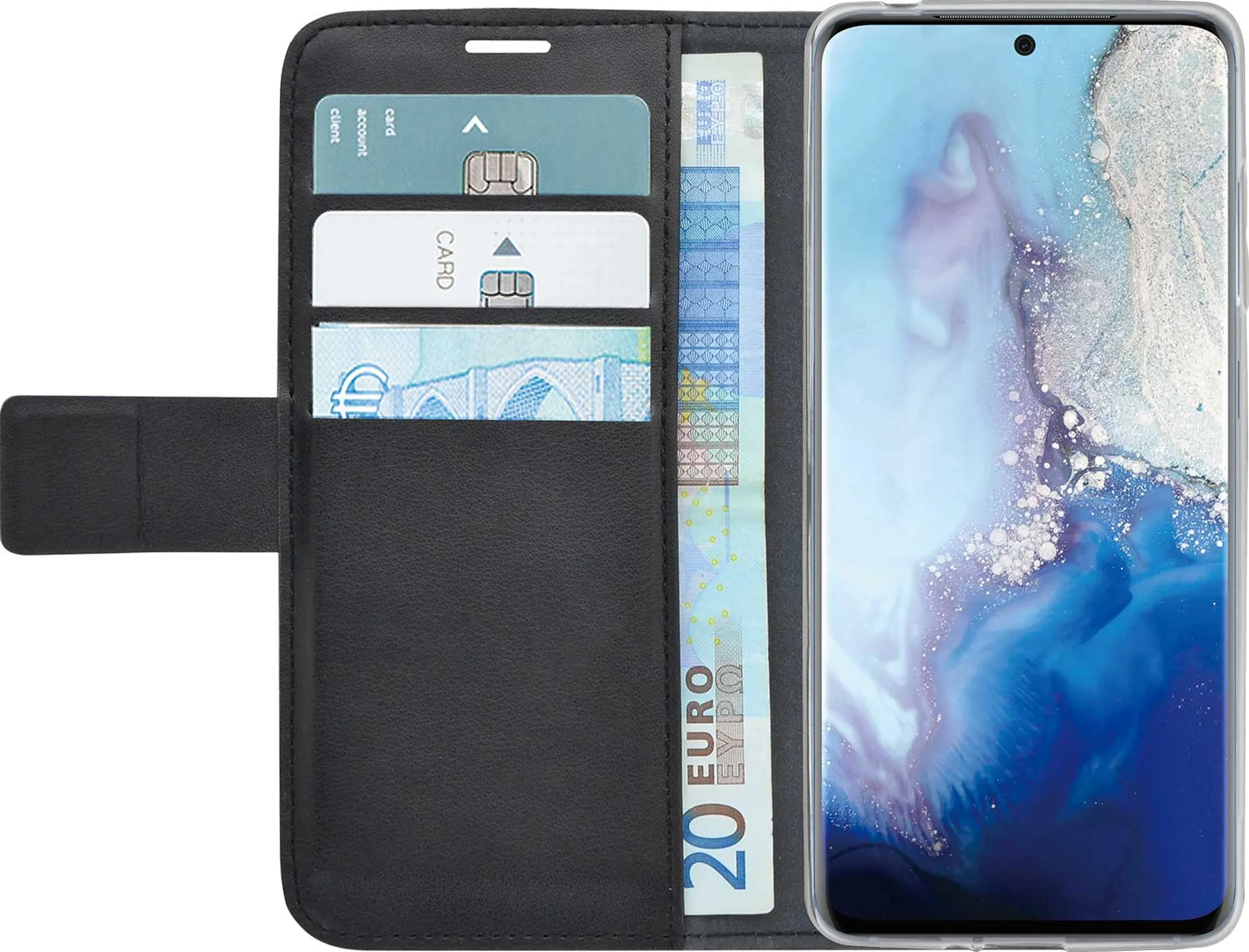 Azuri Walletcover voor Galaxy S20 Ultra - Zwart image