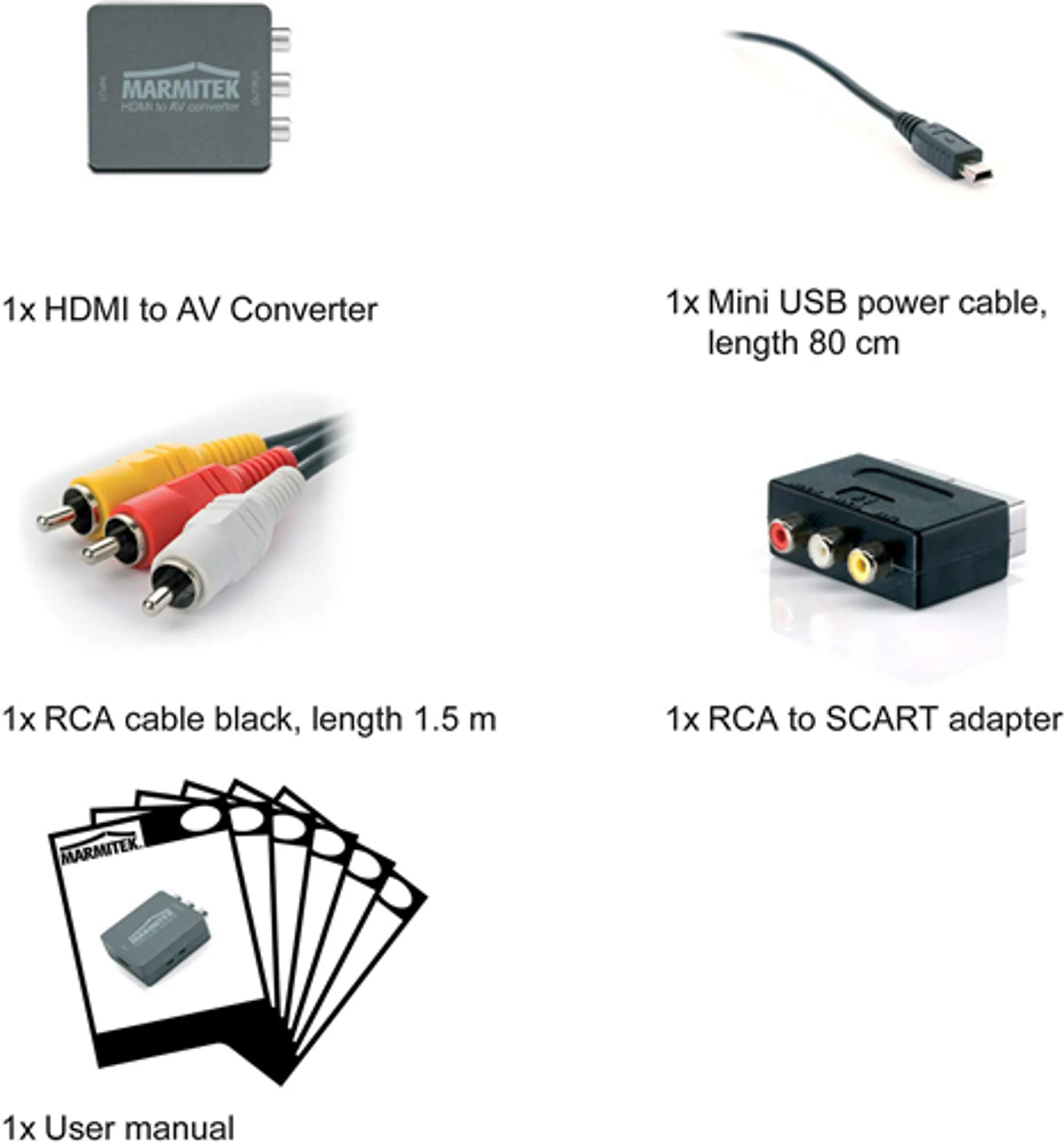 Marmitek Convertisseur HDMI vers SCART/RCA Connect HA13 image