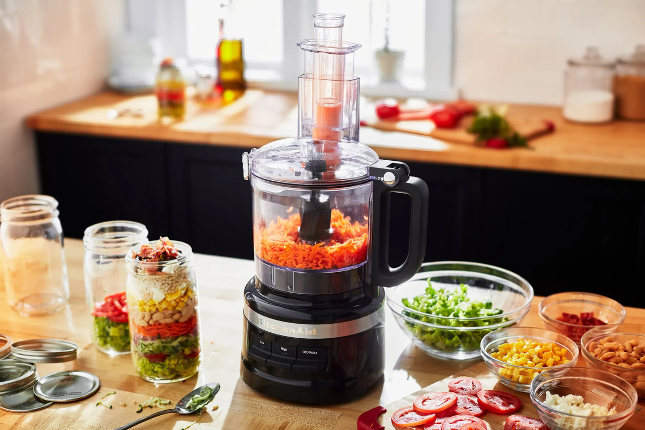 KitchenAid Keukenrobot 5K45SSEOB + Foodprocessor 5KFP0719EOB image