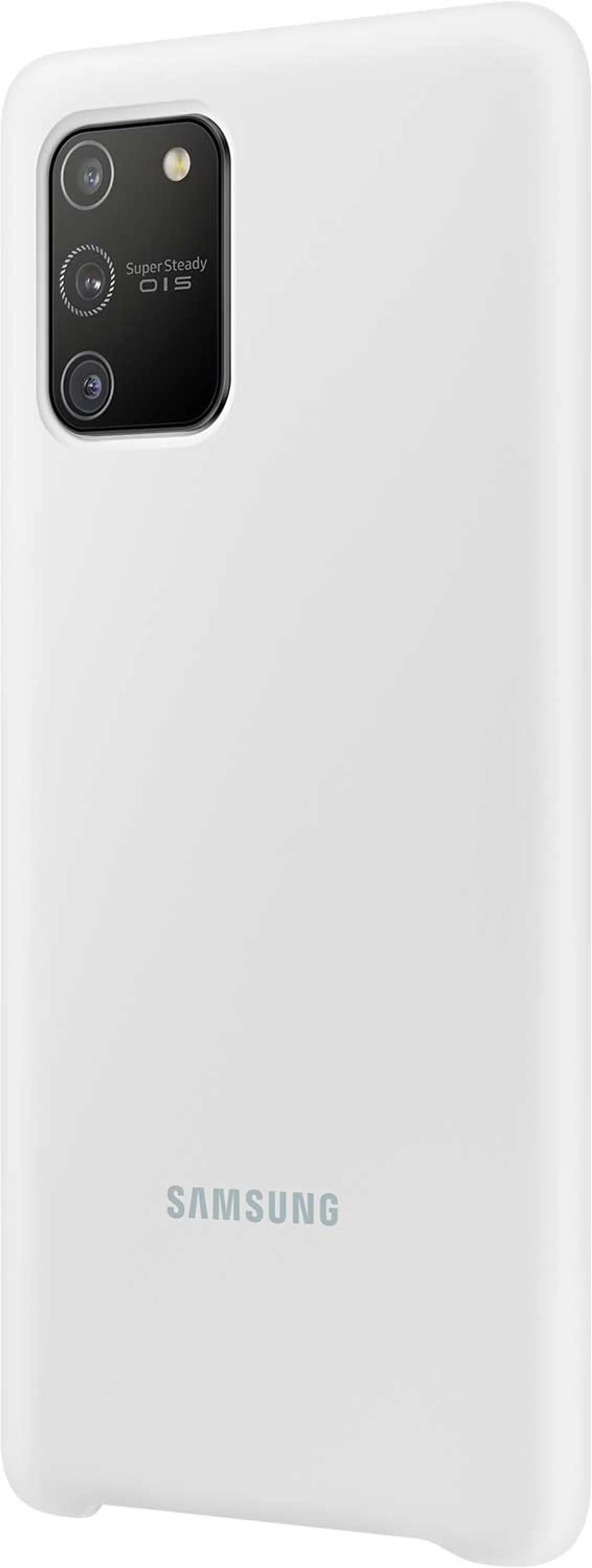 Coque en silicone pour Galaxy S10 Lite - Blanc