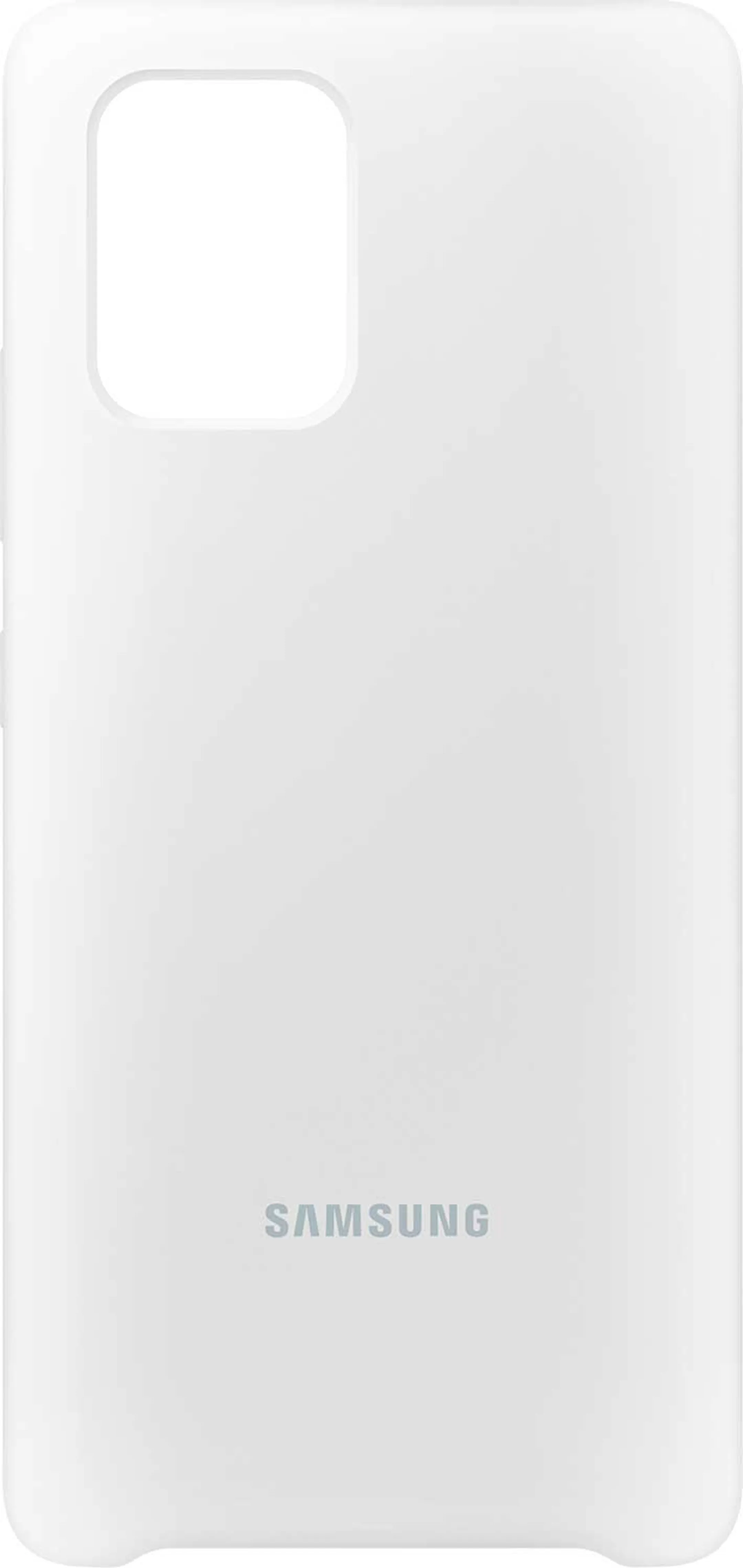 Coque en silicone pour Galaxy S10 Lite - Blanc