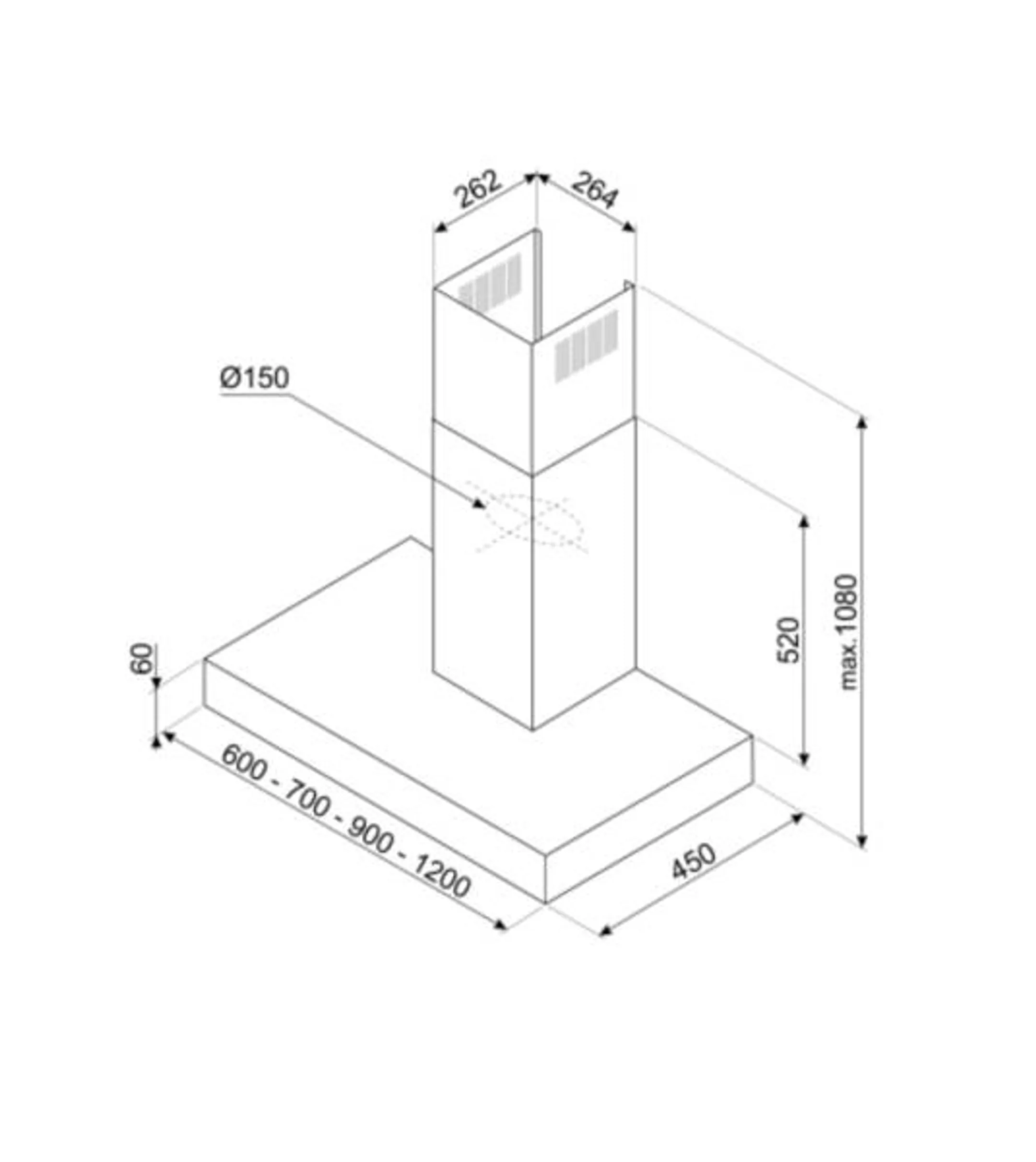 Smeg Hotte décorative KBT900XE image