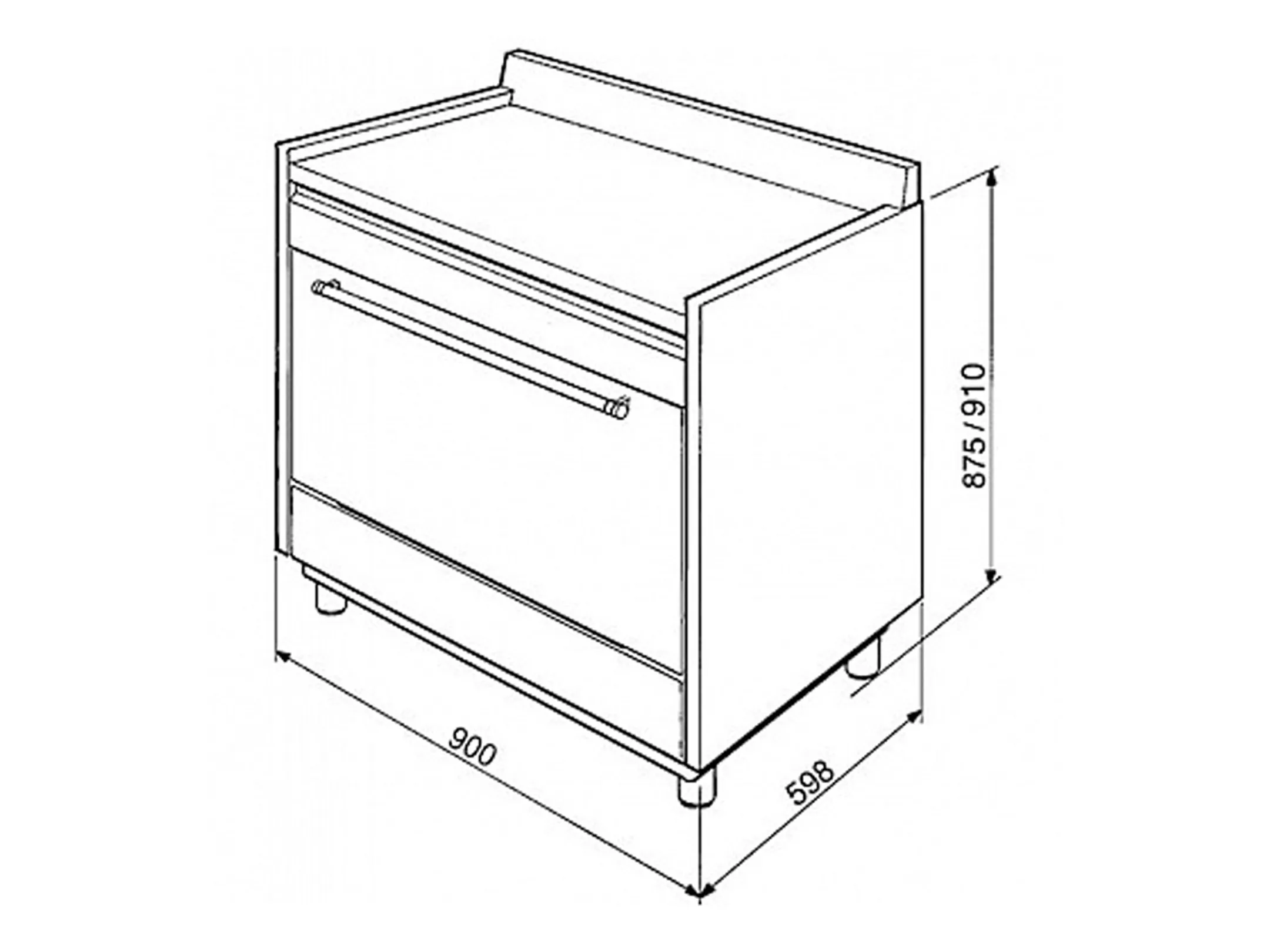 Smeg Cuisinière SCD90IMX9-1 image