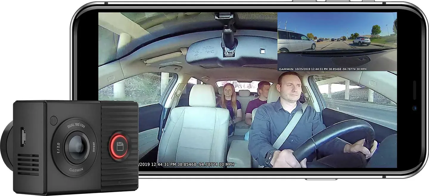 Garmin Dash Cam™ Tandem 1440p Bestel nu, in huis