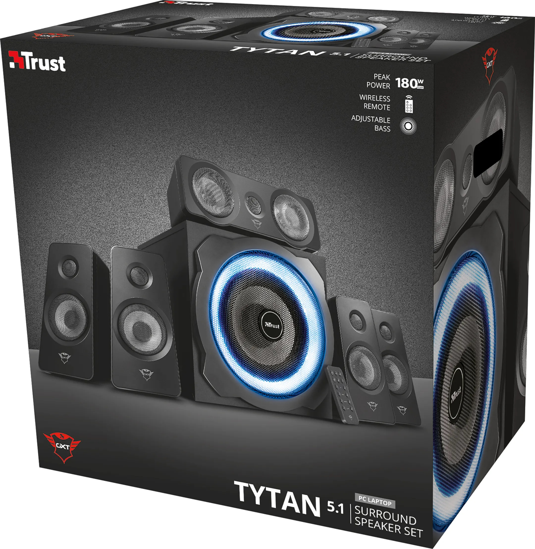 Trust Tytan kit d'enceintes 5.1 Son Surround GXT 658 image
