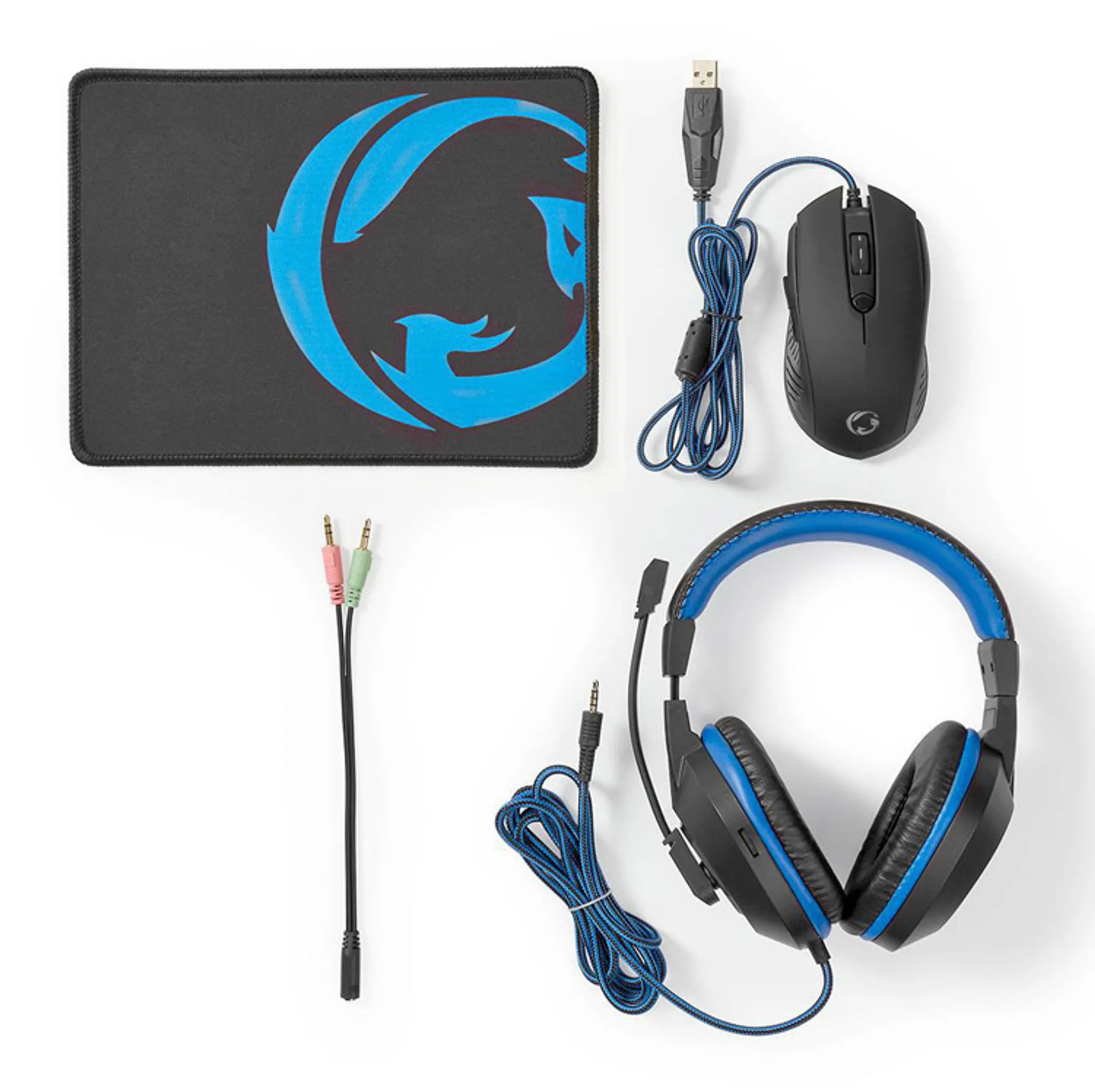Gaming Kit 3 in 1 (muis, headset en muismat)
