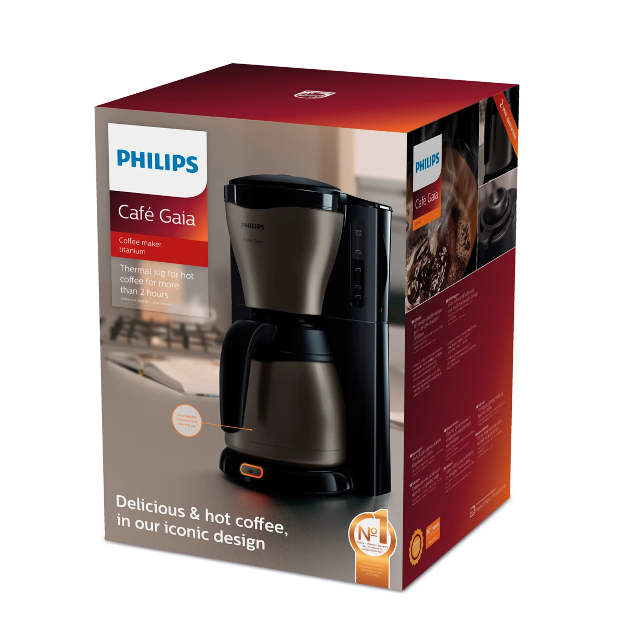 Philips Machine à café Café Gaia Collection HD7547/80 image