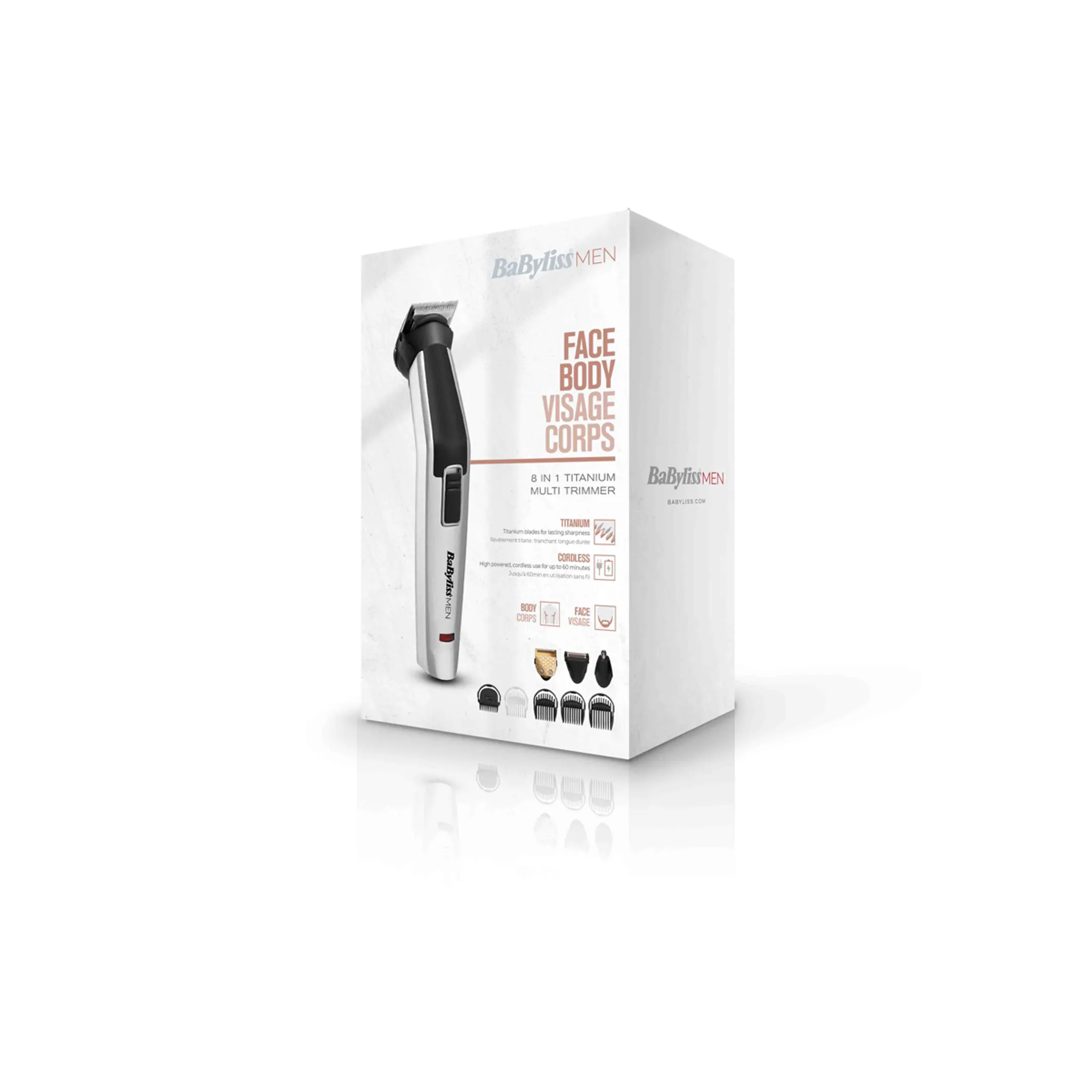 Babyliss Multigroom 8 en 1 Titanium MT726E image