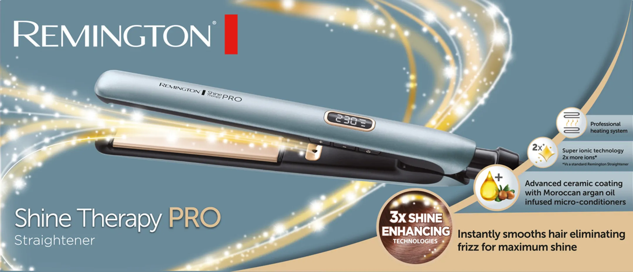 Remington Stijltang Shine Therapy PRO S9300 image
