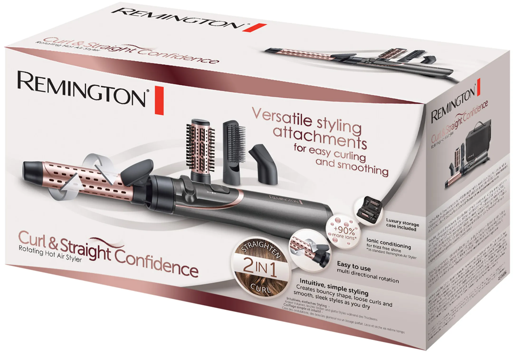 Remington Warme luchtborstel Curl & Straight Confidence AS8606 image