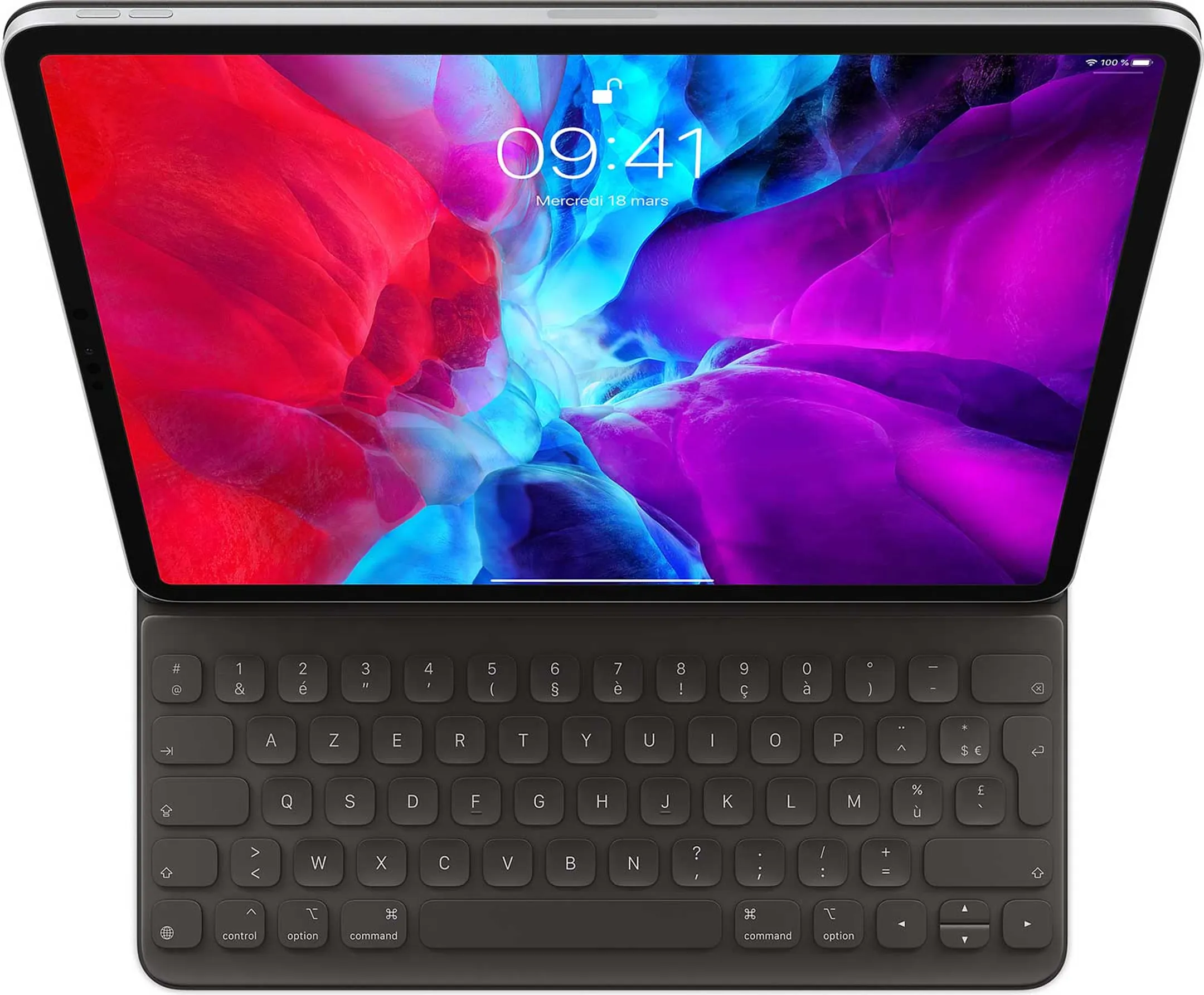 Smart toetsenbordcover voor iPad Pro (2020) 12,9" - Zwart