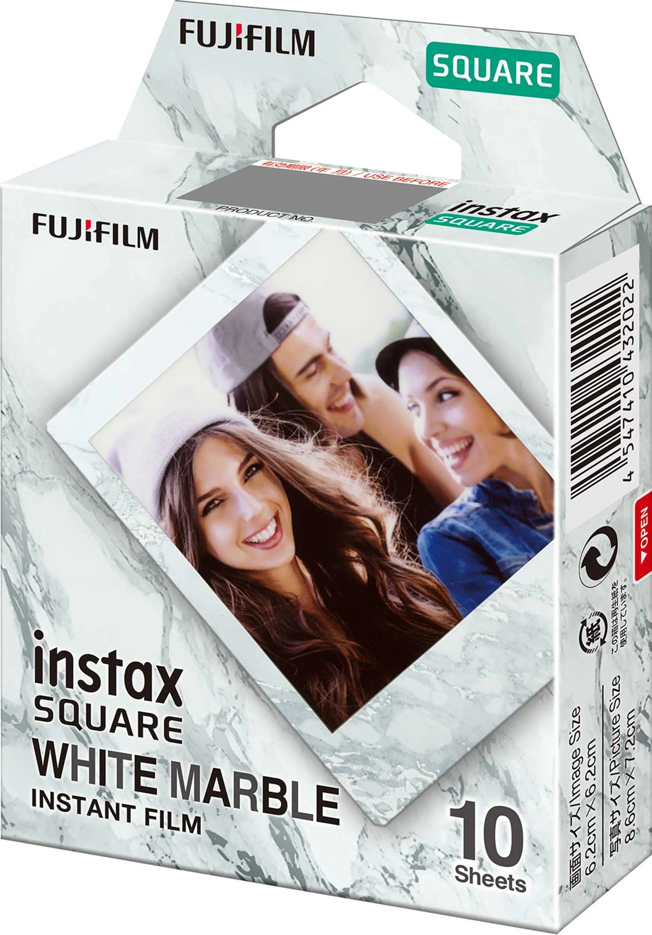 instax SQUARE White Marble instant film - 10 feuilles