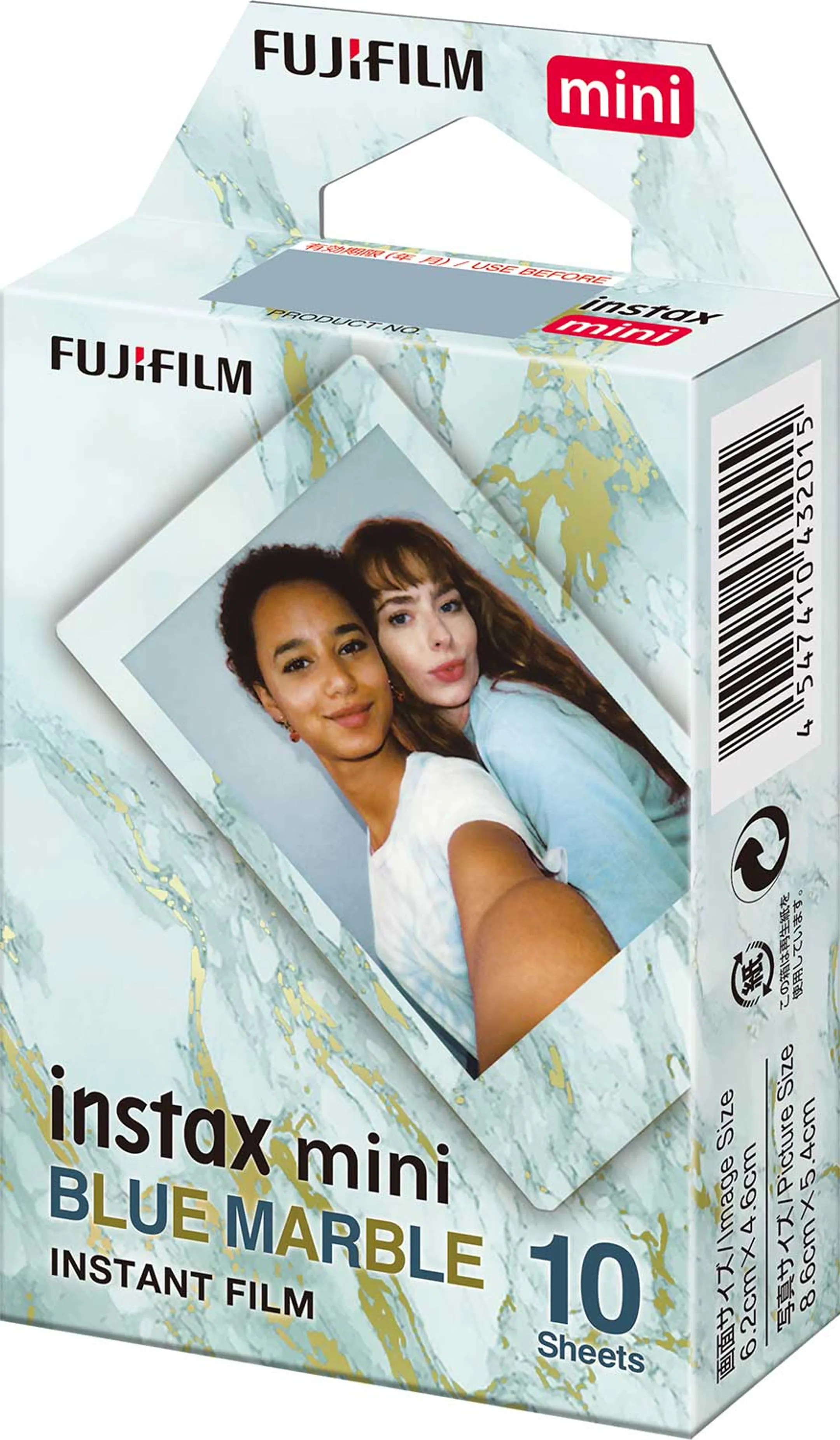 instax mini Blue Marble instant film - 10 feuilles