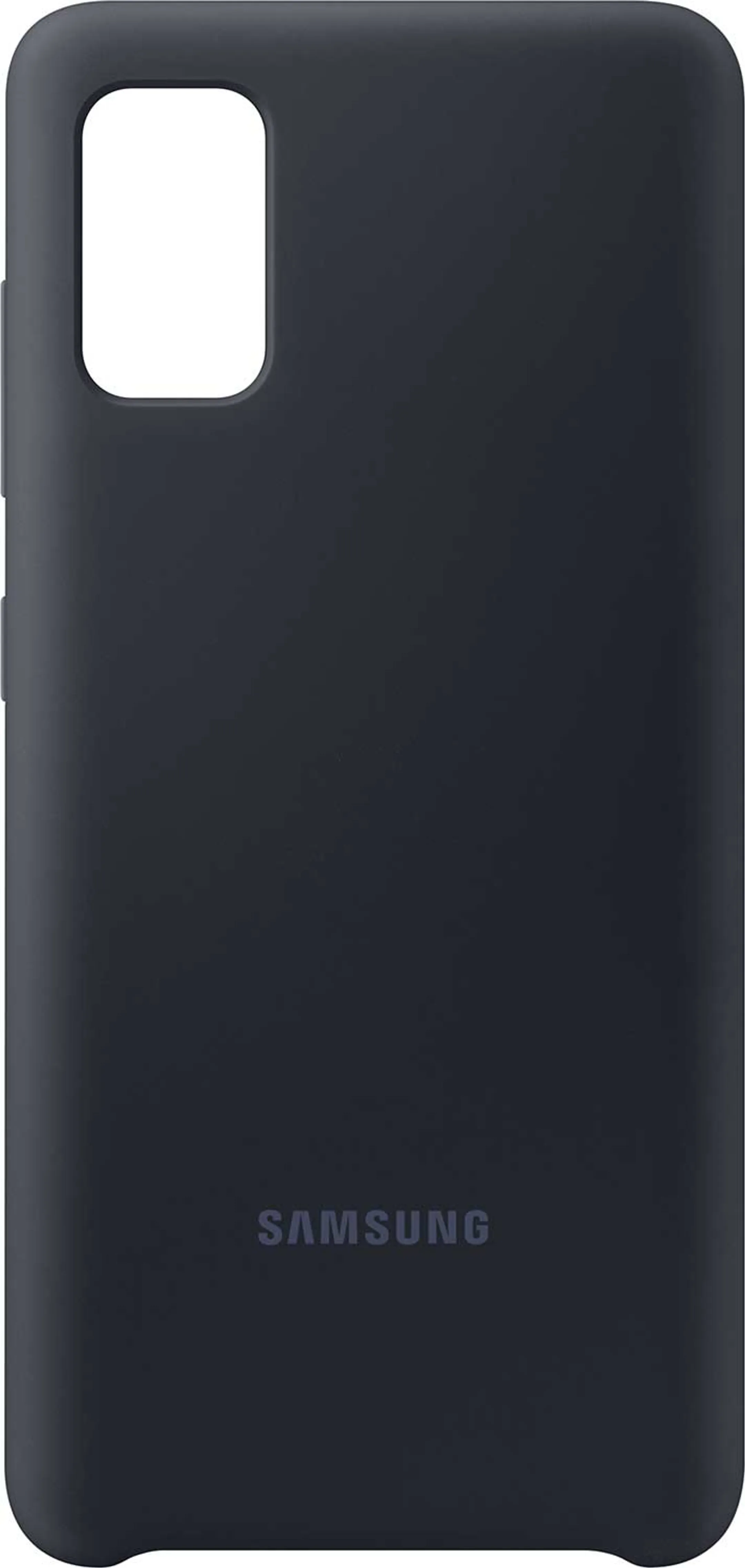 Siliconen backcover voor Galaxy A41 - Zwart