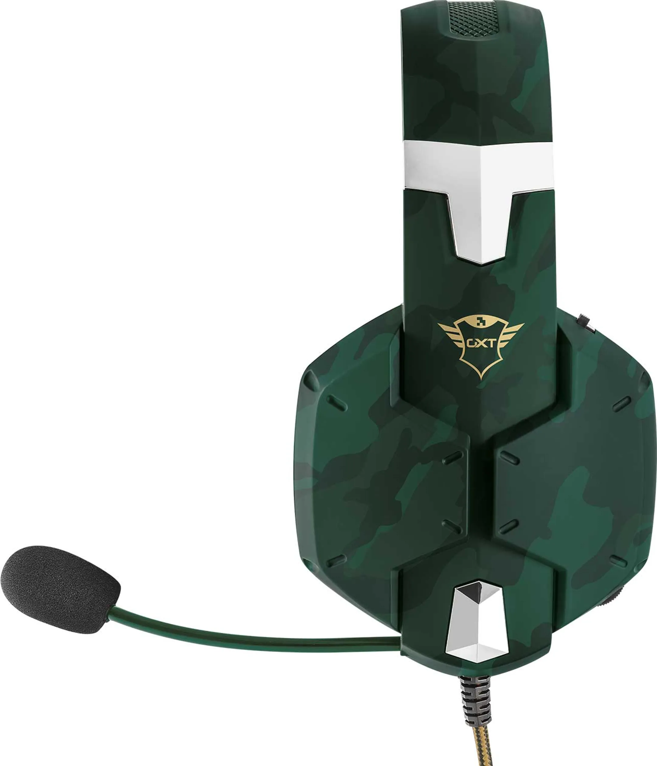 Trust GXT 322C Carus gaming headset Jungle Camo image