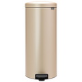 Brabantia newIcon poubelle à pédale 30 L avec seau intérieur synthétique - Champagne