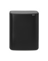 Brabantia Bo Touch Bin poubelle 2 x 30 L avec 2 seaux intérieurs synthétiques - Noir