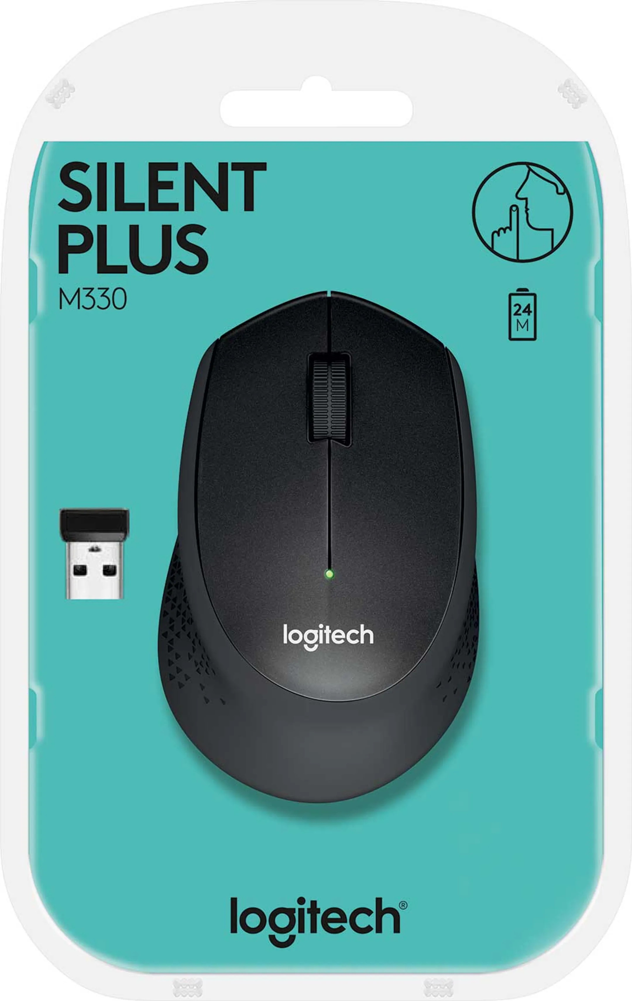 Logitech M330 Silent Plus - Zwart image