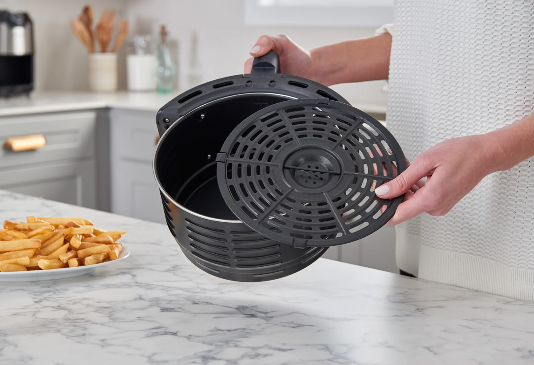 Moulinex Airfryer Easy Fry Classic + Inox EZ201D10 image