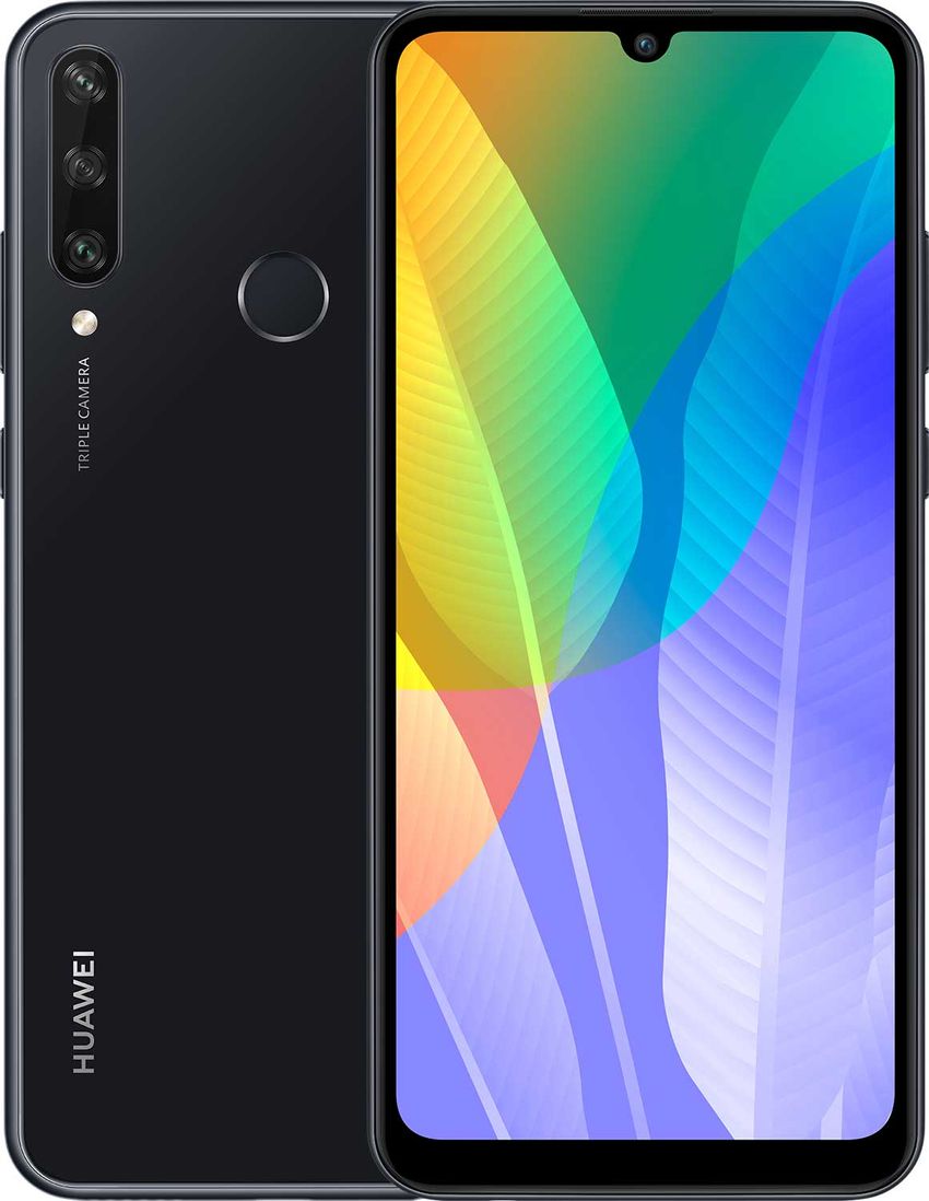 Huawei Y6p Midnight Black smartphone