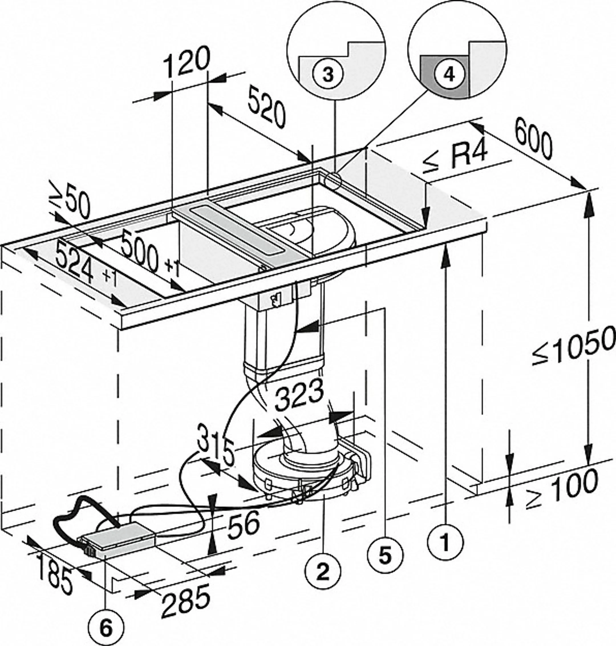 Miele Werkbladdampkap CSDA 7001 FL image
