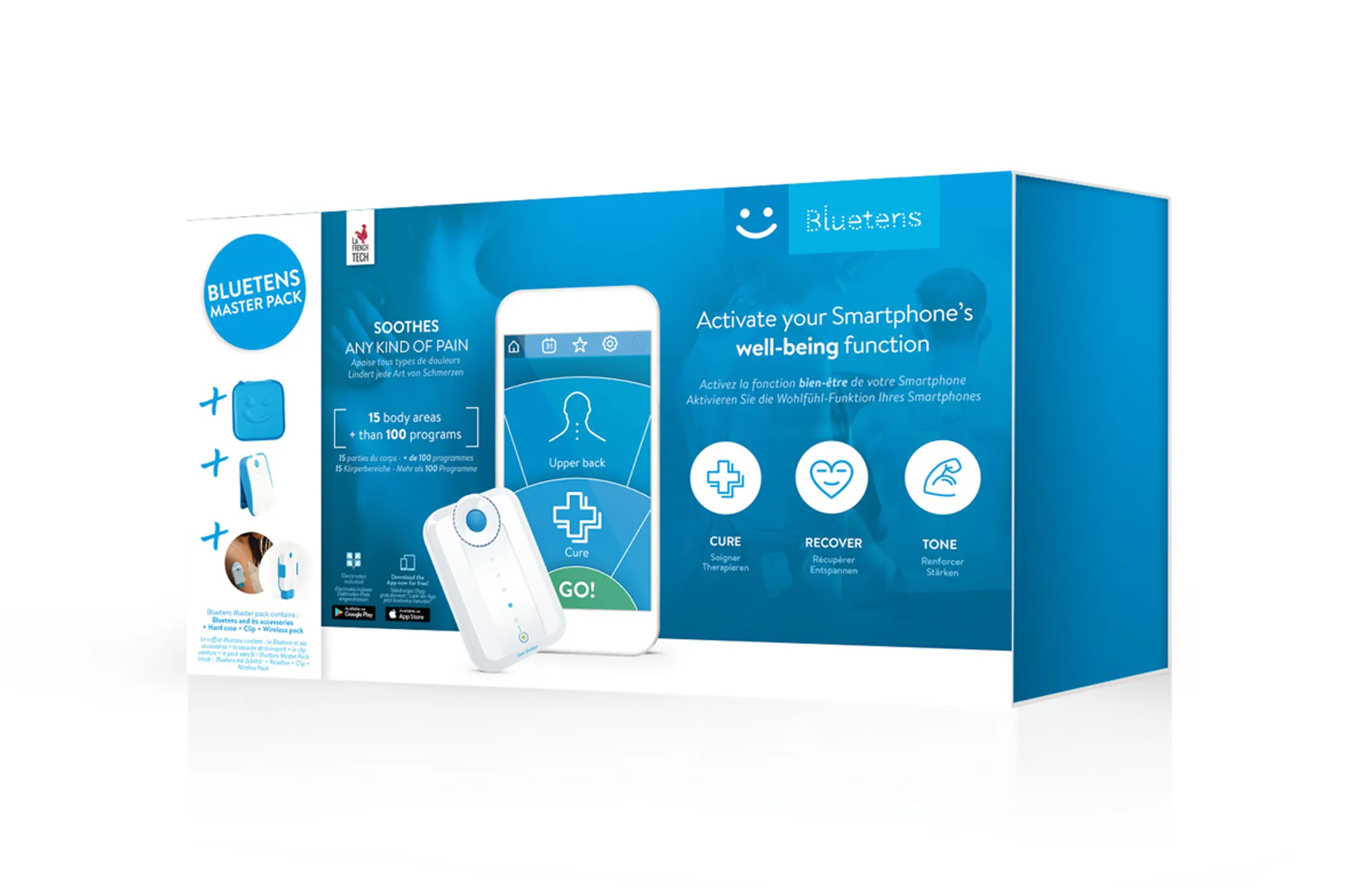 Appareil électrostimulation Bluetens Master Pack