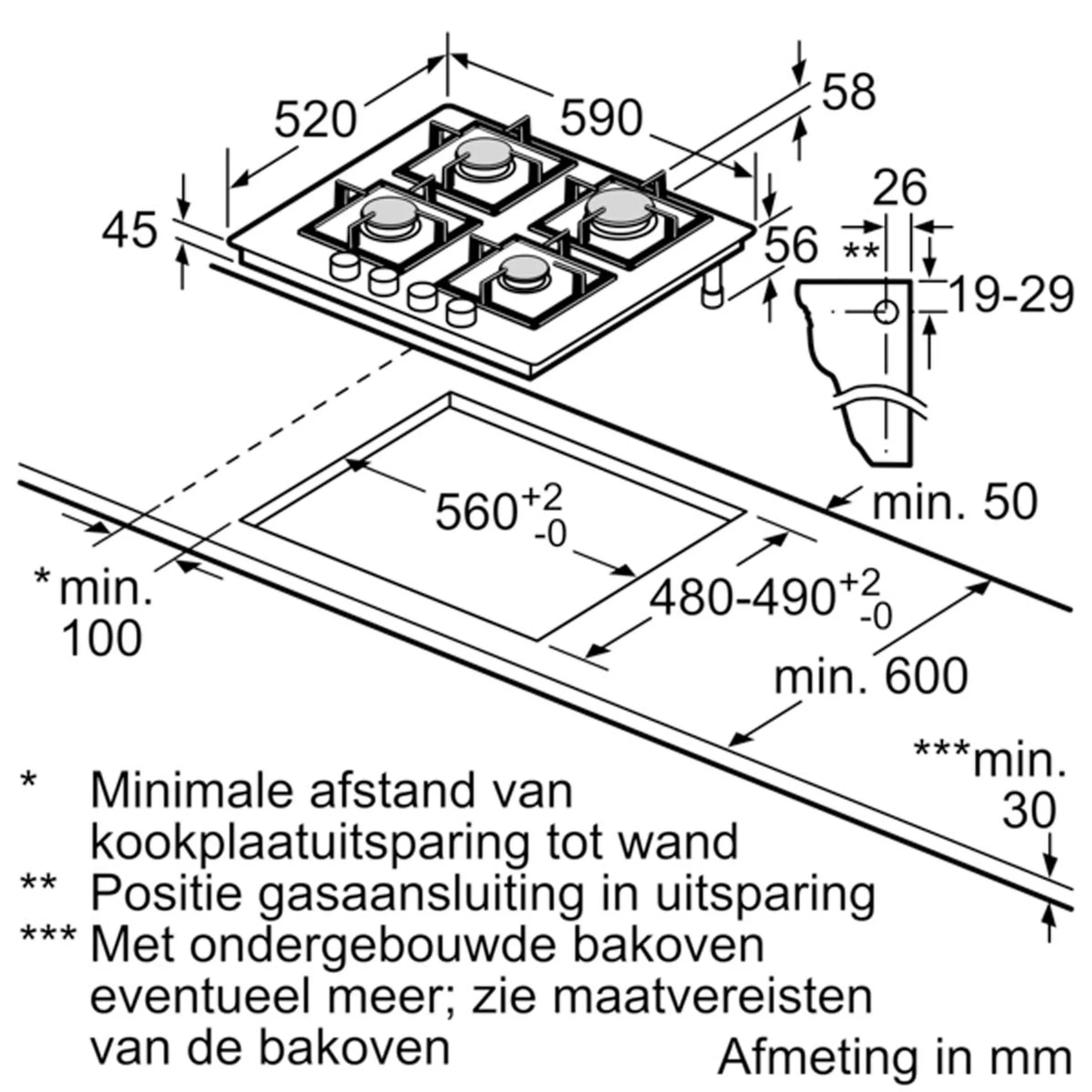 Bosch Gaskookplaat PNP6B6B90 image