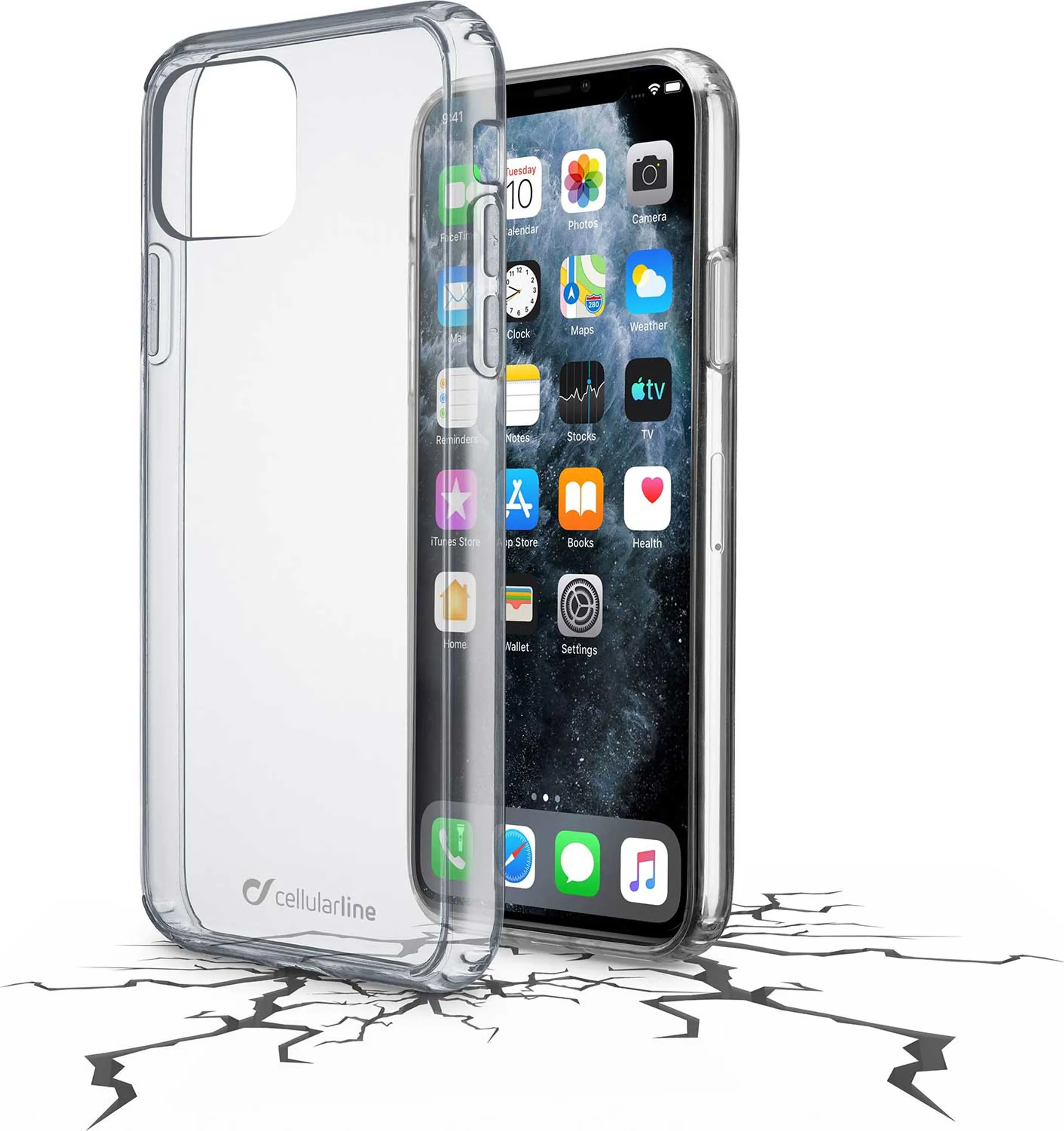 Clear Duo backcover voor iPhone 11 Pro Max