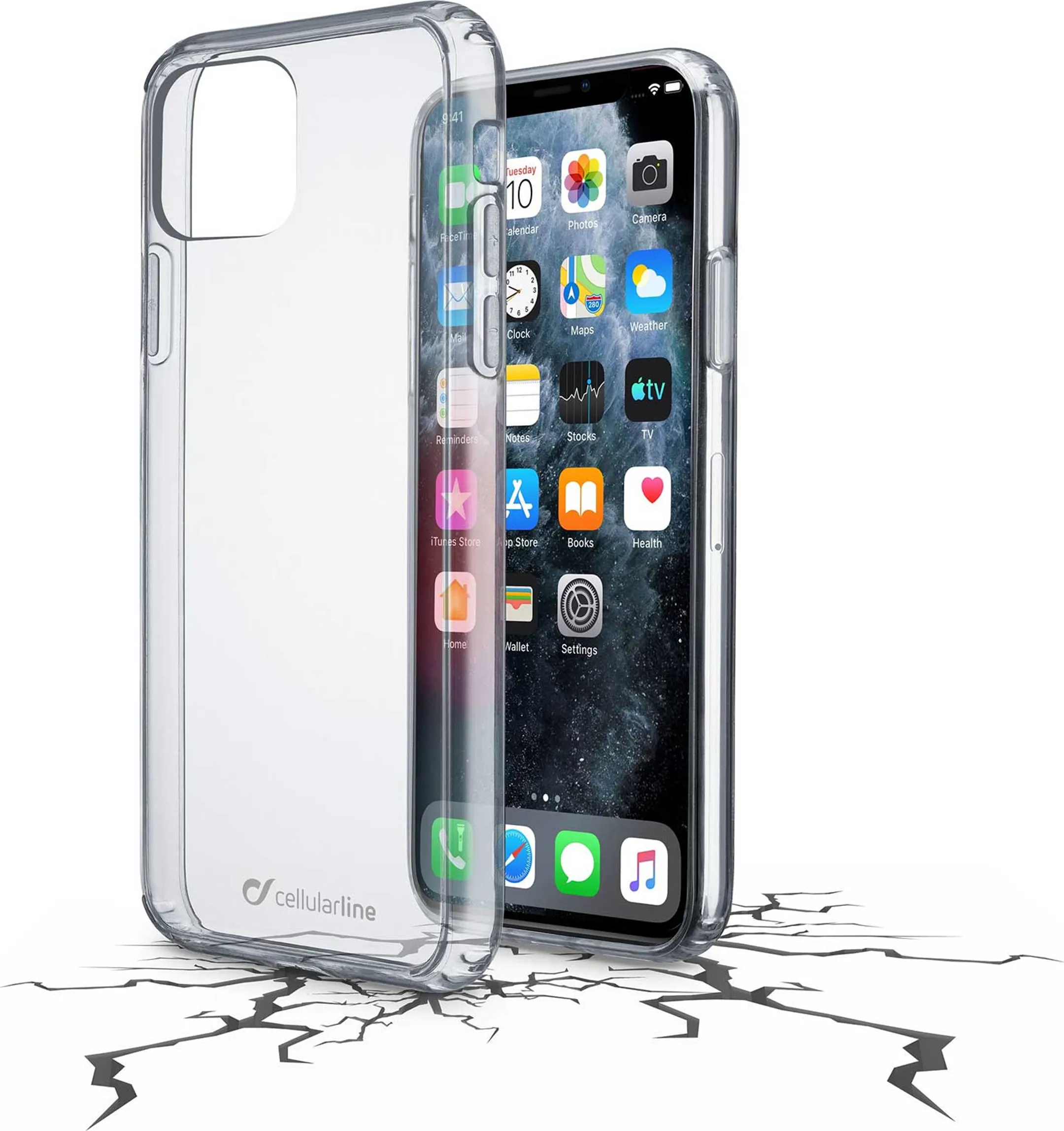 Clear Duo backcover voor iPhone 11 Pro