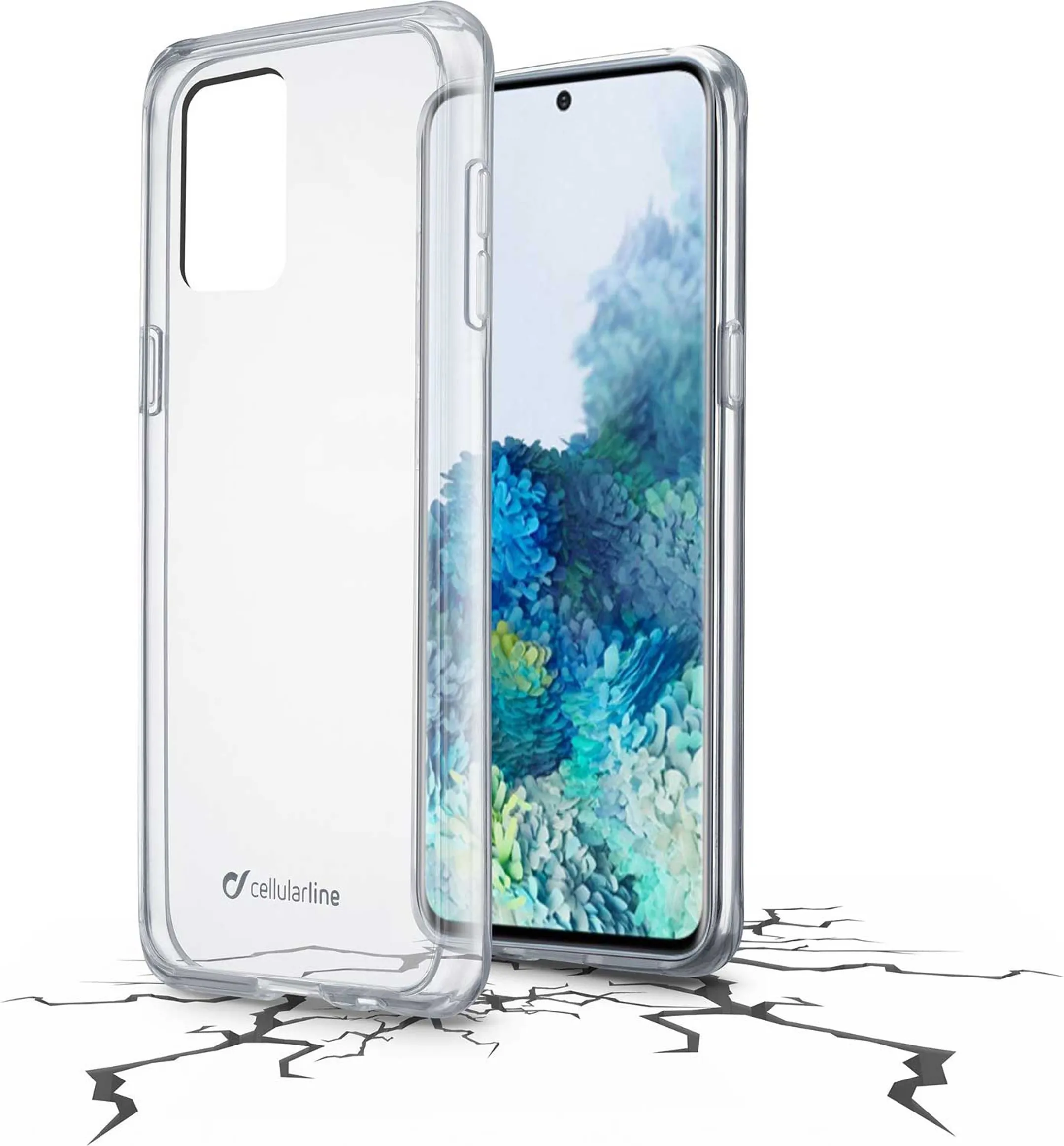 Clear Duo backcover voor Galaxy A21s - Transparant