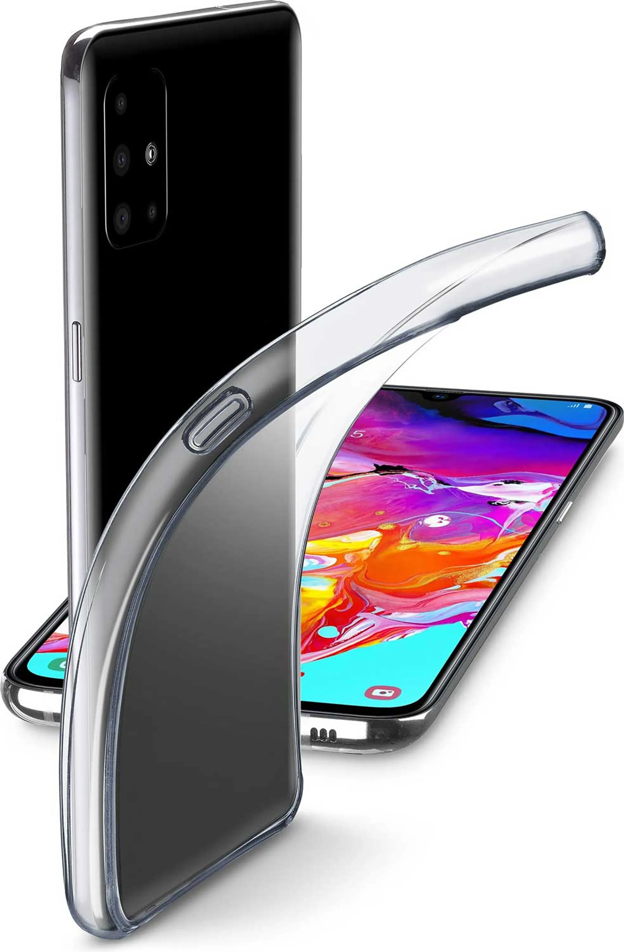 Fine backcover voor Galaxy A71 - Transparant