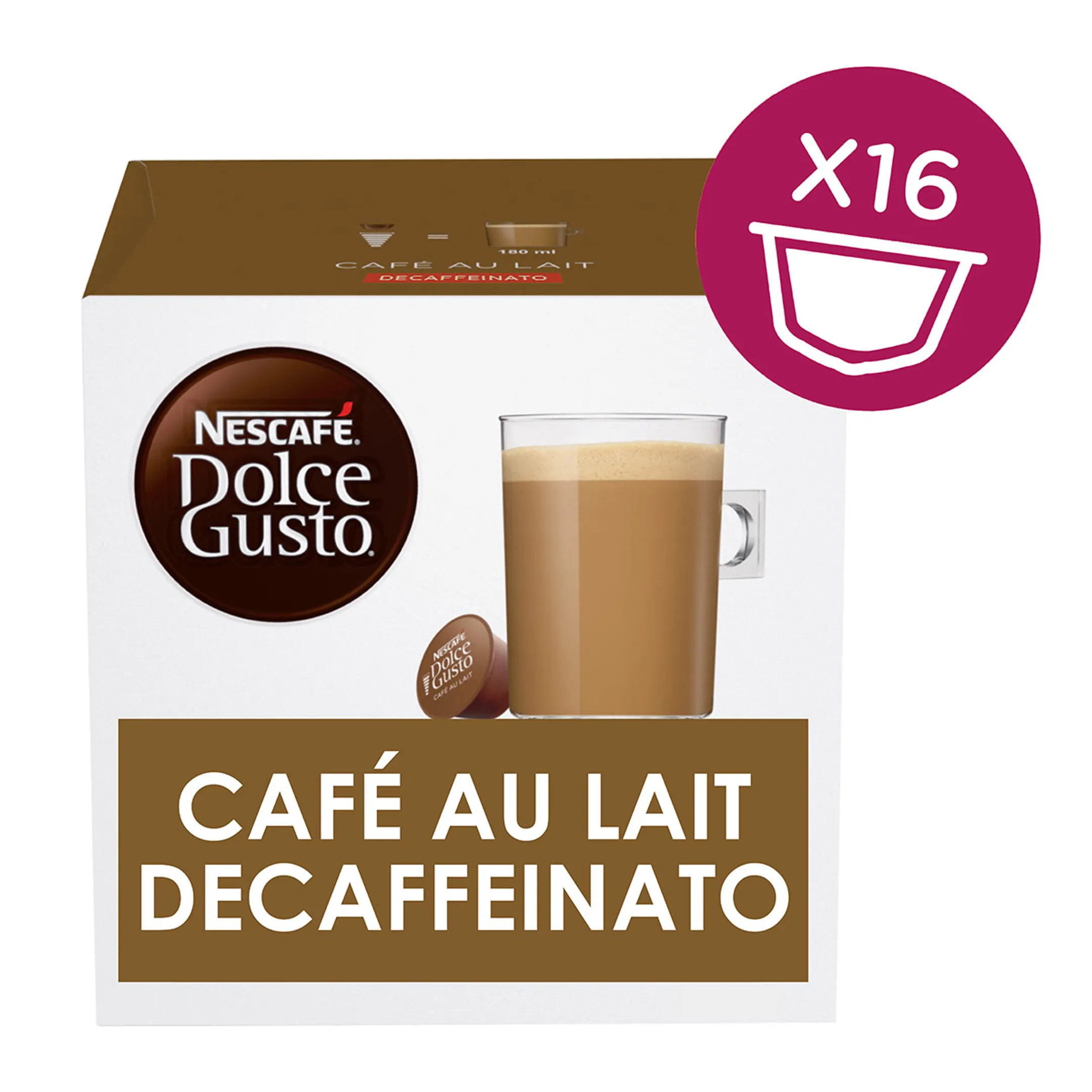 Capsule - Café au Lait Decaffeinato - 16